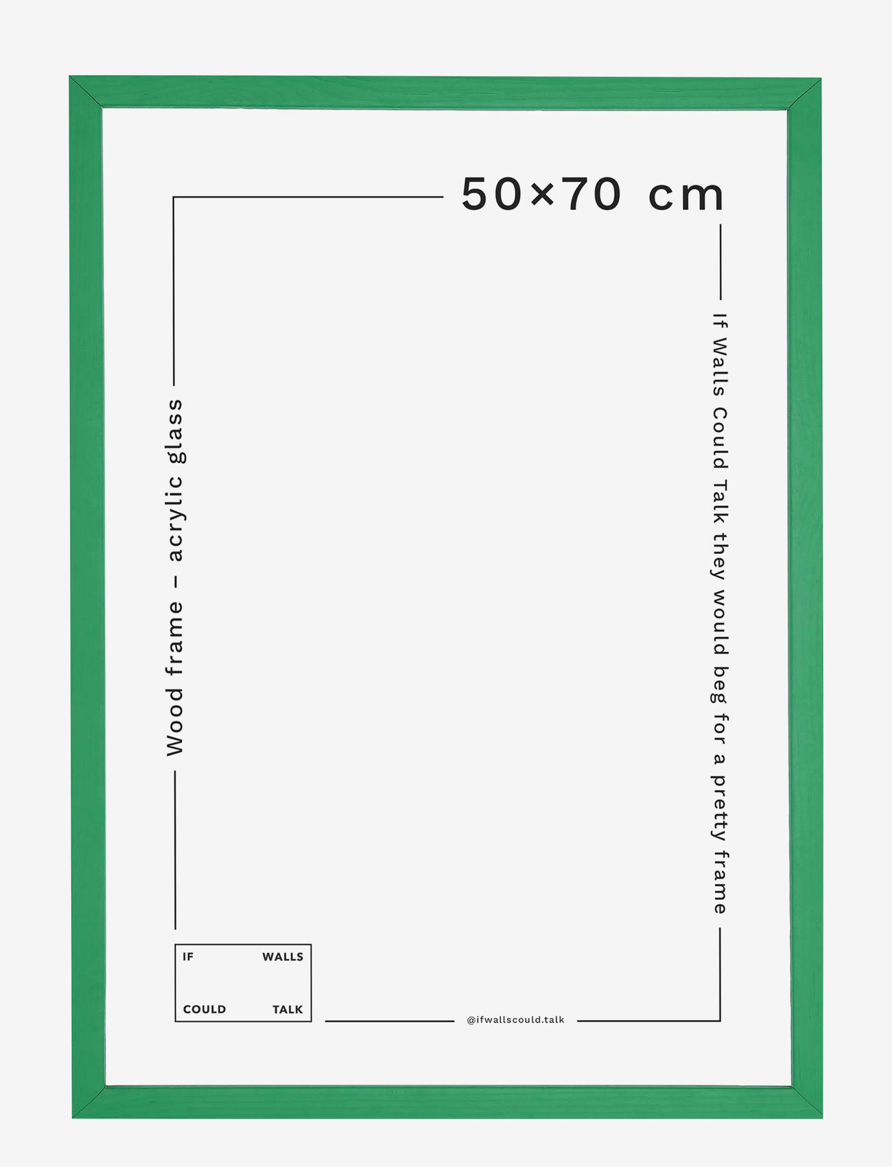 If Walls Could Talk - IWCT Frame Acrylic Glass - köp efter pris - green grass - 0