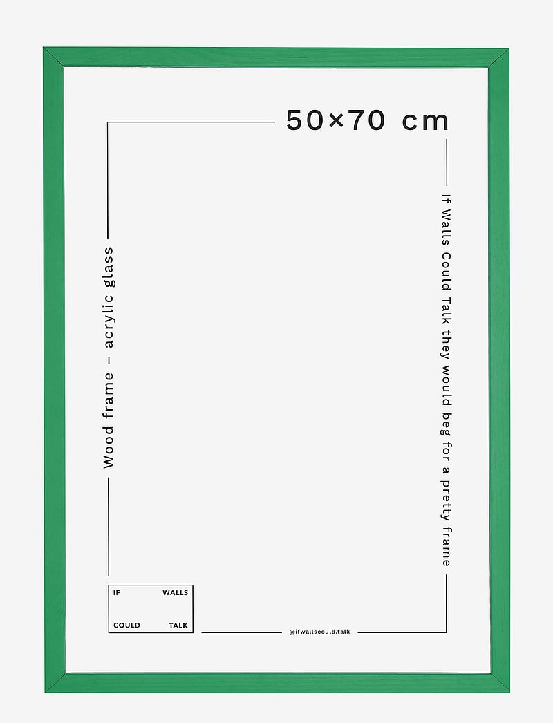 If Walls Could Talk - IWCT Frame Acrylic Glass - osta hinna alusel - green grass - 0