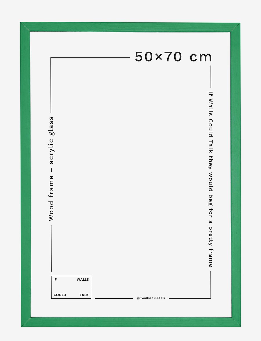 If Walls Could Talk - IWCT Frame Acrylic Glass - pildiraamid - green grass - 1