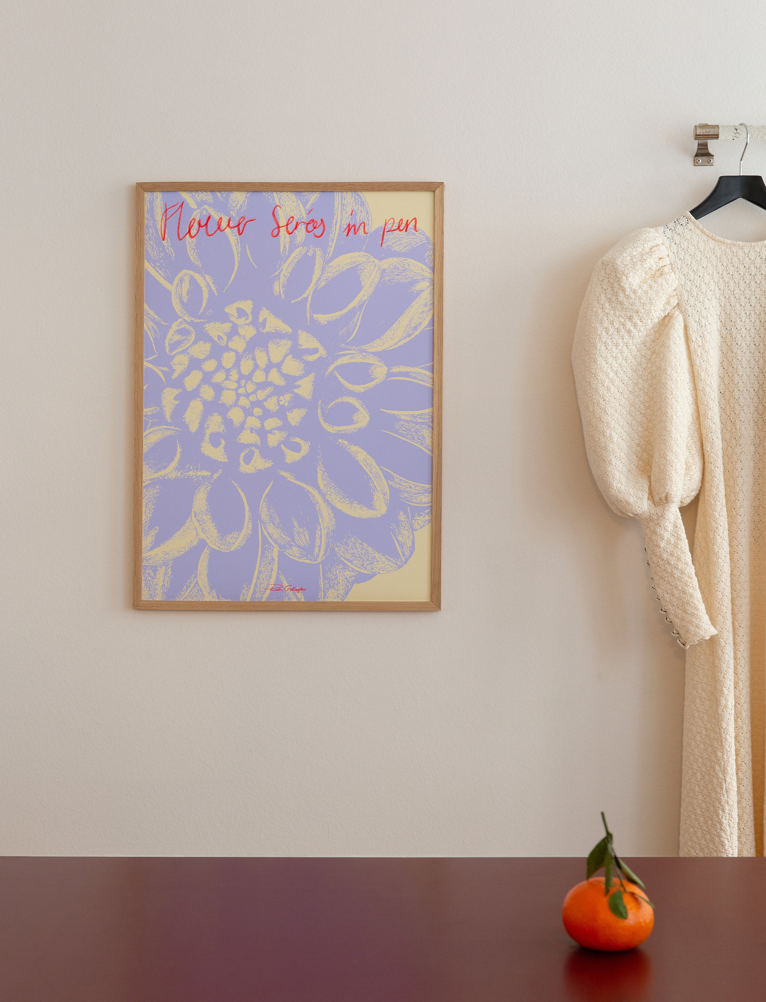 If Walls Could Talk Inner Strength, 50X70 cm, Posters, Lila - Botanical, Homeware