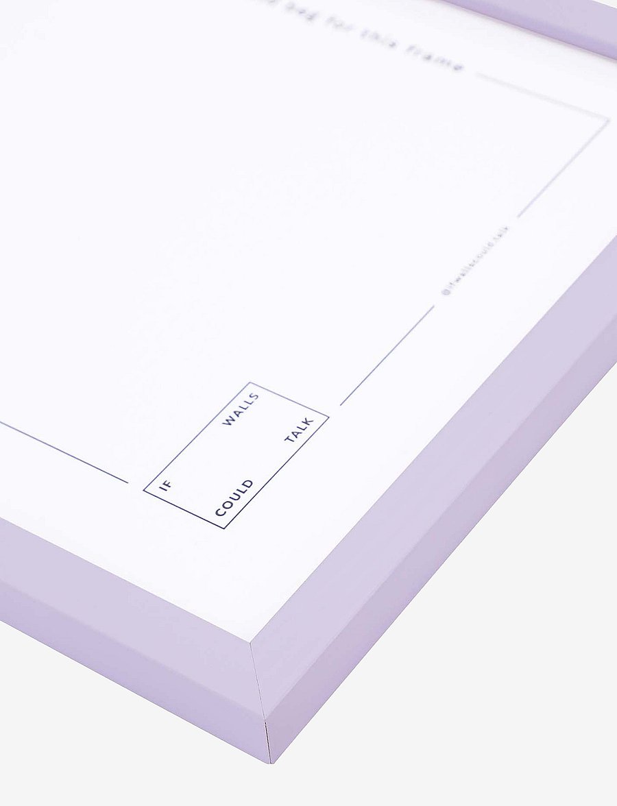 If Walls Could Talk - IWCT Frame Acrylic Glass - purple day - 1