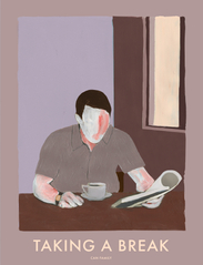 If Walls Could Talk - Reading and Coffee - illustrationer - multi-colored - 3