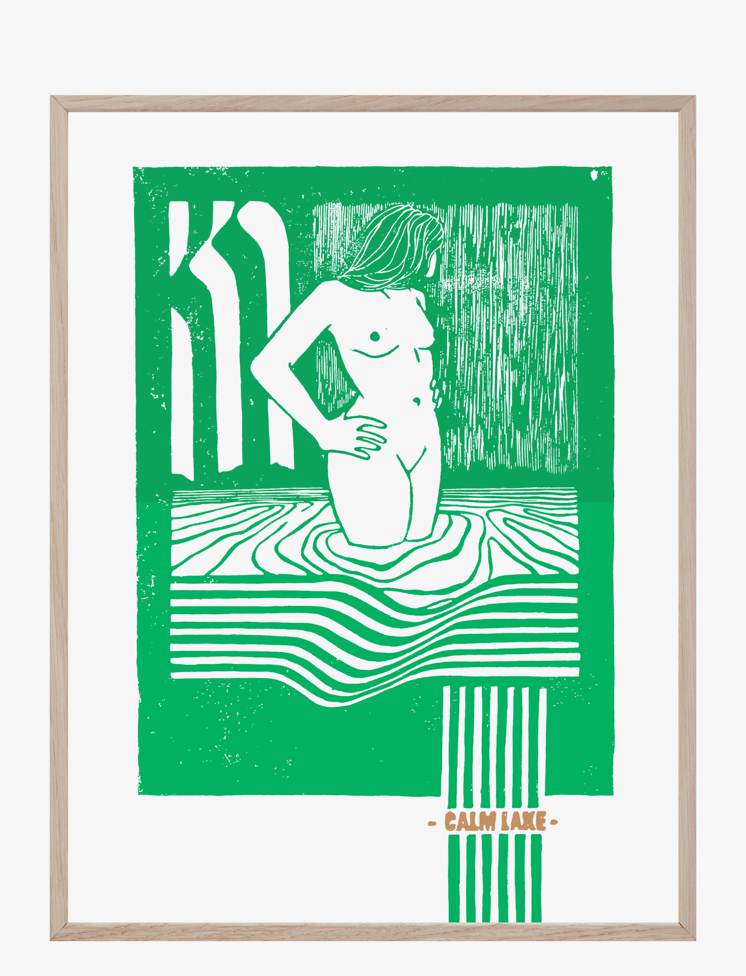 IF WALLS COULD TALK Grün Lake Patterned - 50X70CM - Unisex