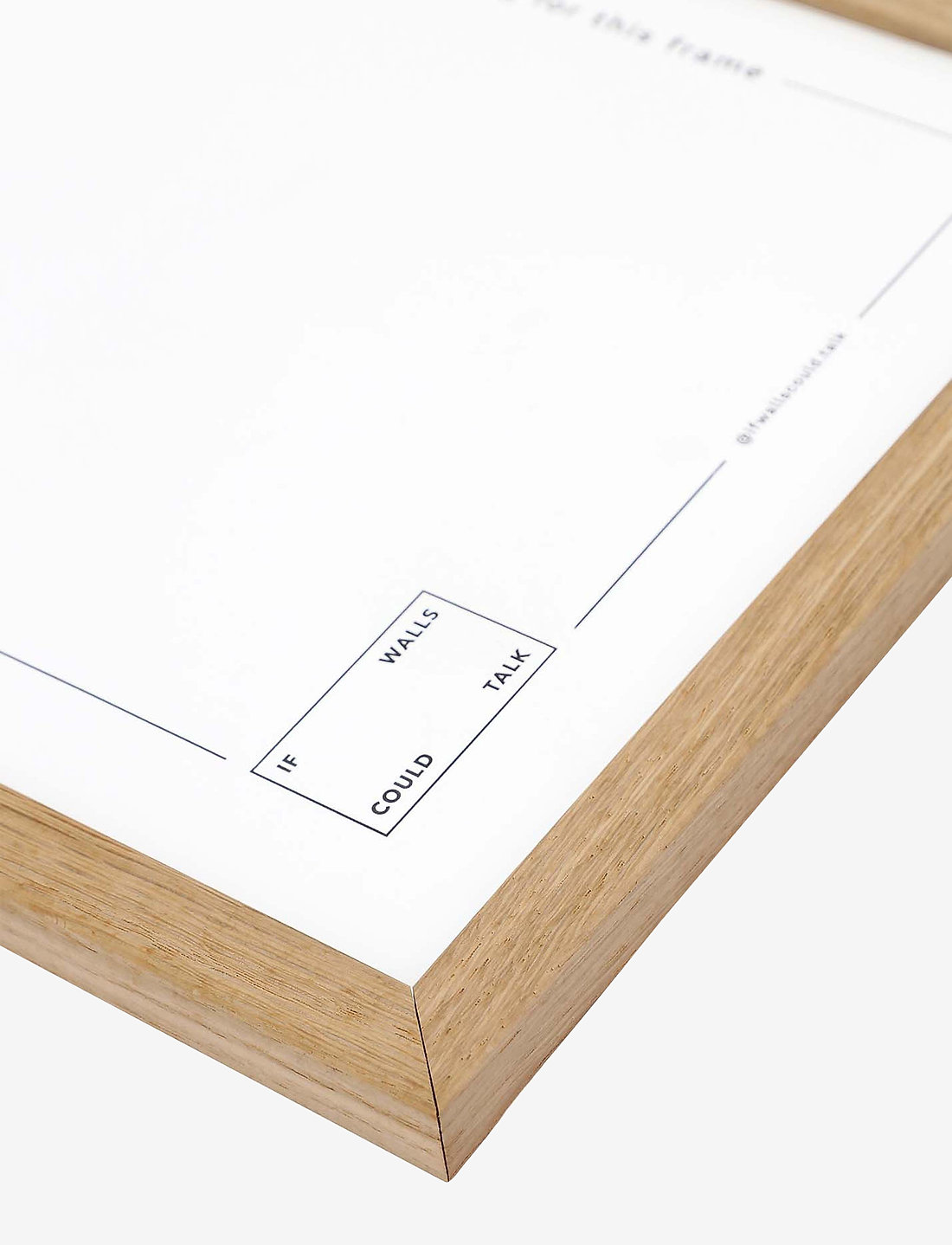 If Walls Could Talk - IWCT Frame Acrylic Glass - bilderrahmen - oak - natural - 1