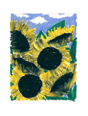 If Walls Could Talk - Sun and Sunflowers - botaniska - multi-colored - 1
