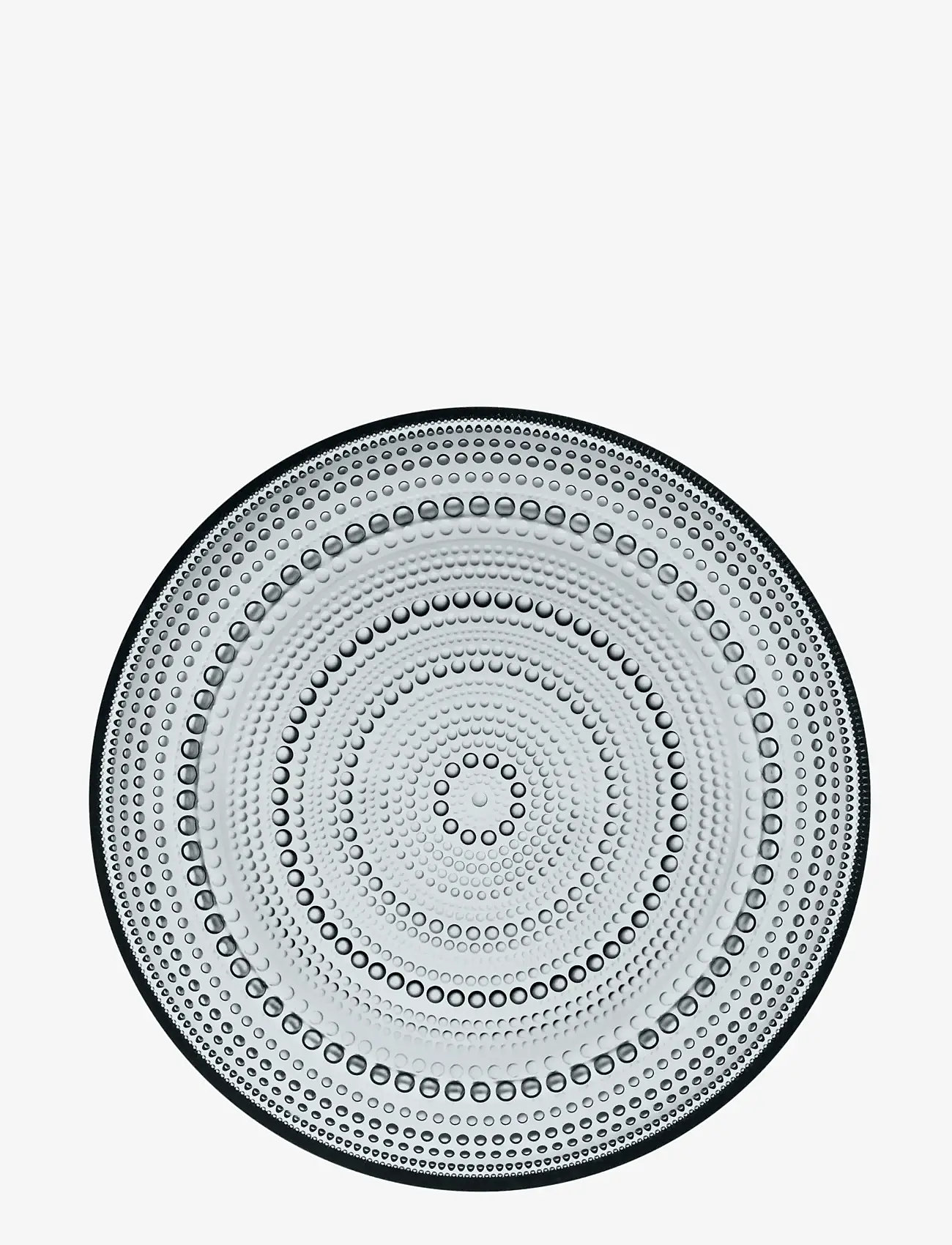 Iittala - Kastehelmi plate 248mm grey - middagstallerkner - grey - 1