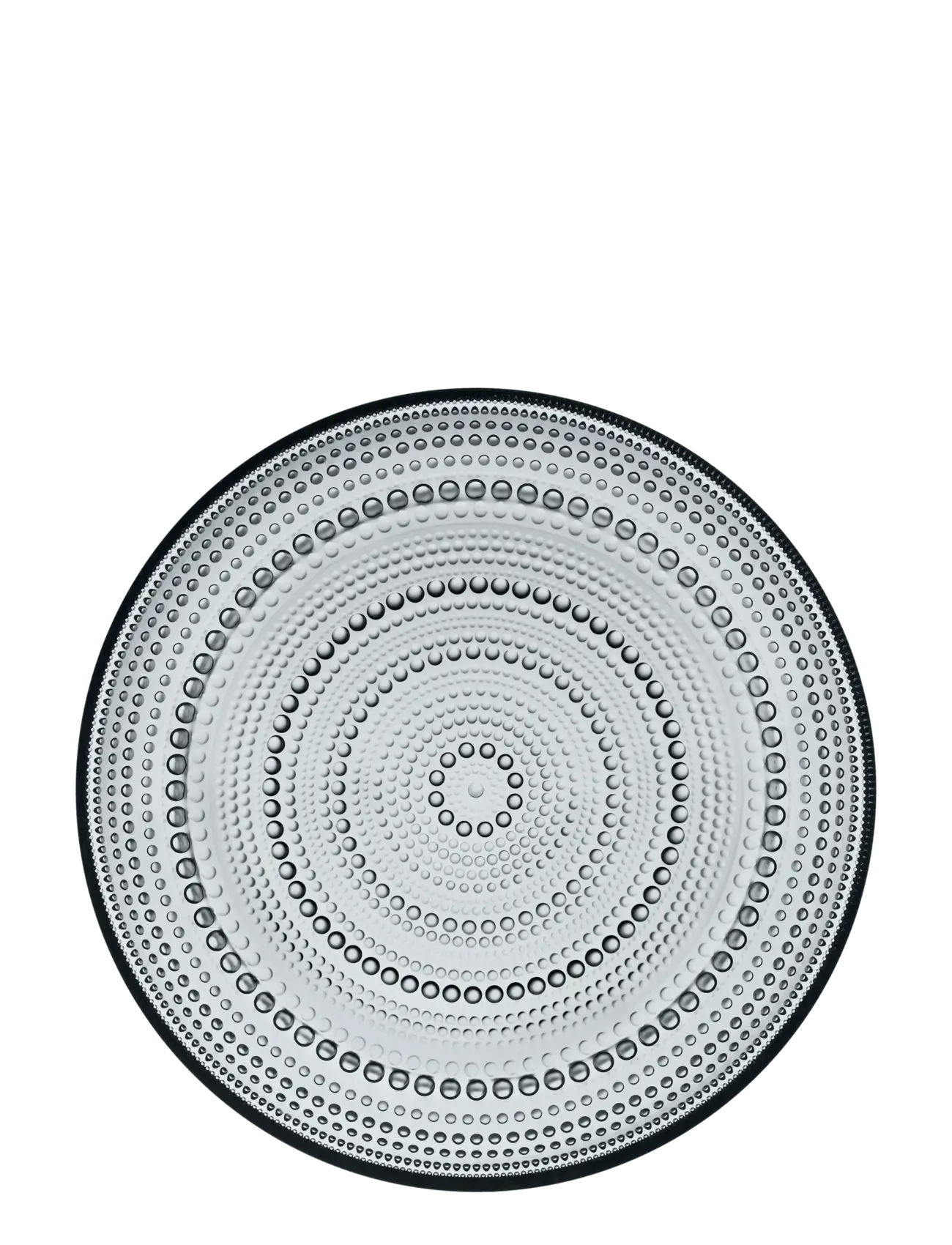 Iittala Kastehelmi plate 248mm grey - Tableware - GREY / grey