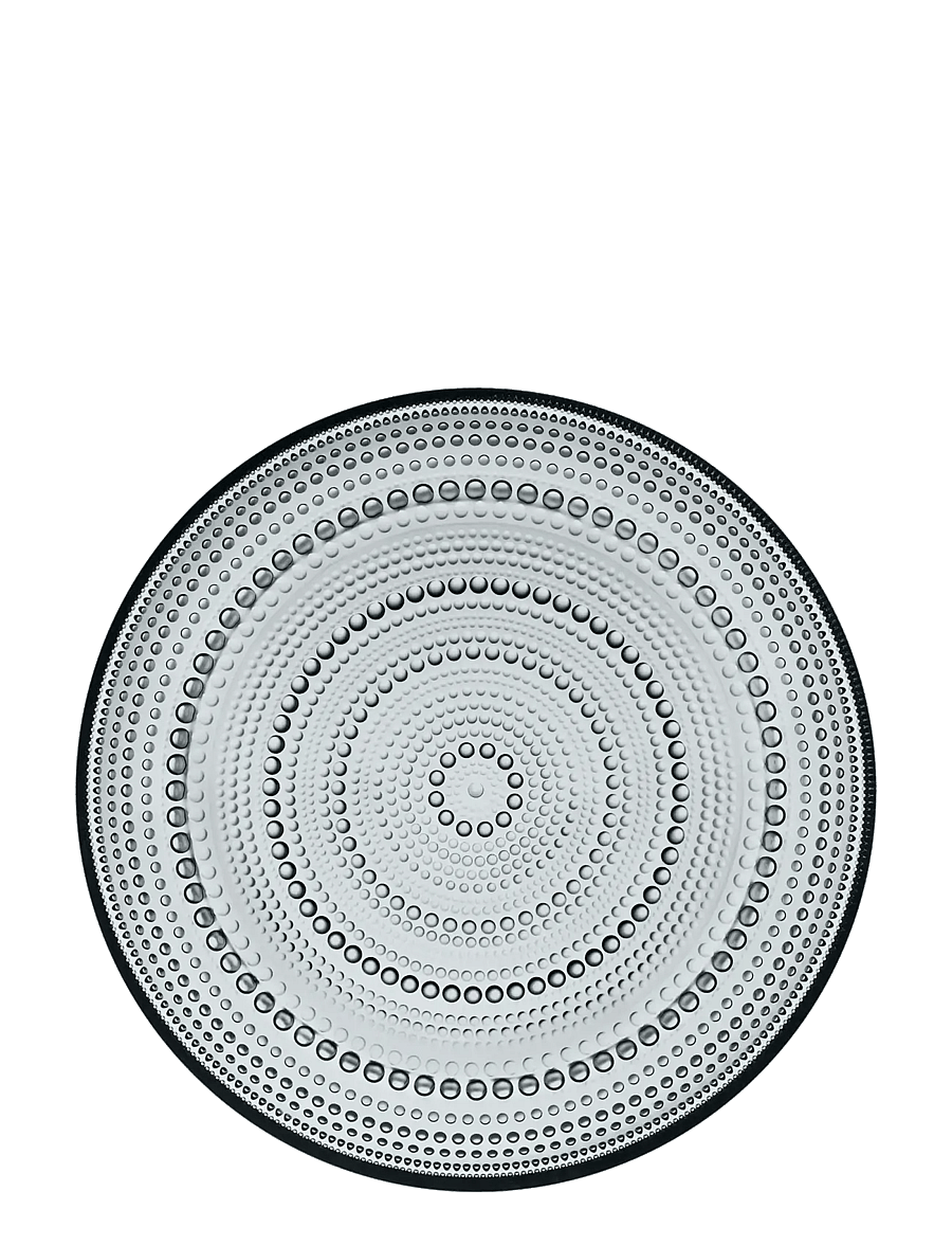 Iittala - Kastehelmi plate 248mm grey - speiseteller - grey - 1