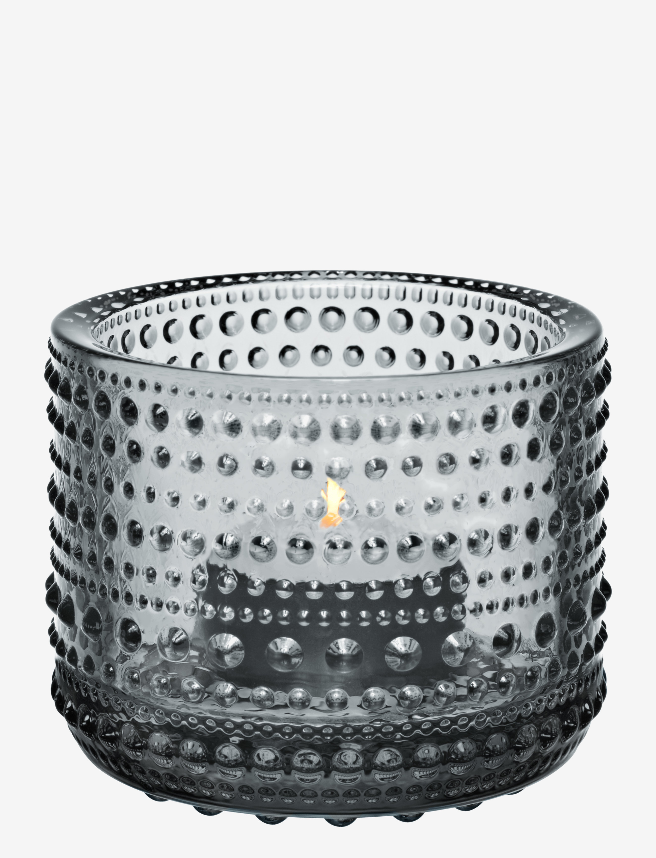 Iittala Kastehelmi Teal.candleh. 64Mm, Ø 6.4 cm, Grey, Lysestager & Lanterner > Fyrfadsstager, Unisex