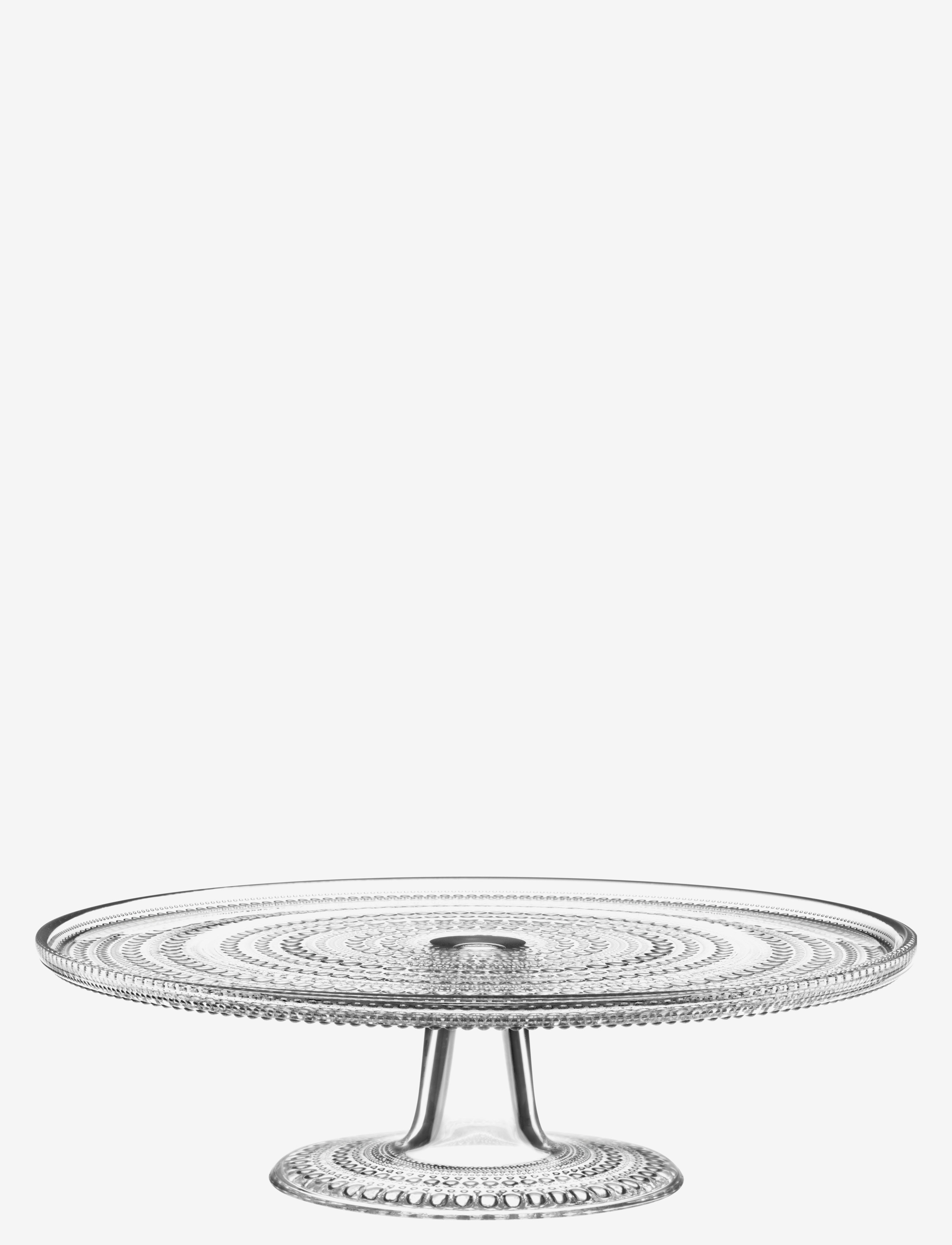 Iittala Kastehelmi 31,5Cm Kagefad, Ø 31.5 cm, Serving Dishes, Nackt - Cake Platters, Homeware
