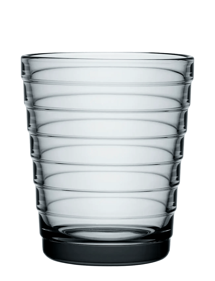 Iittala - Aino Aalto tumbler 22cl grey 2pc - joogiklaasid - grey - 1