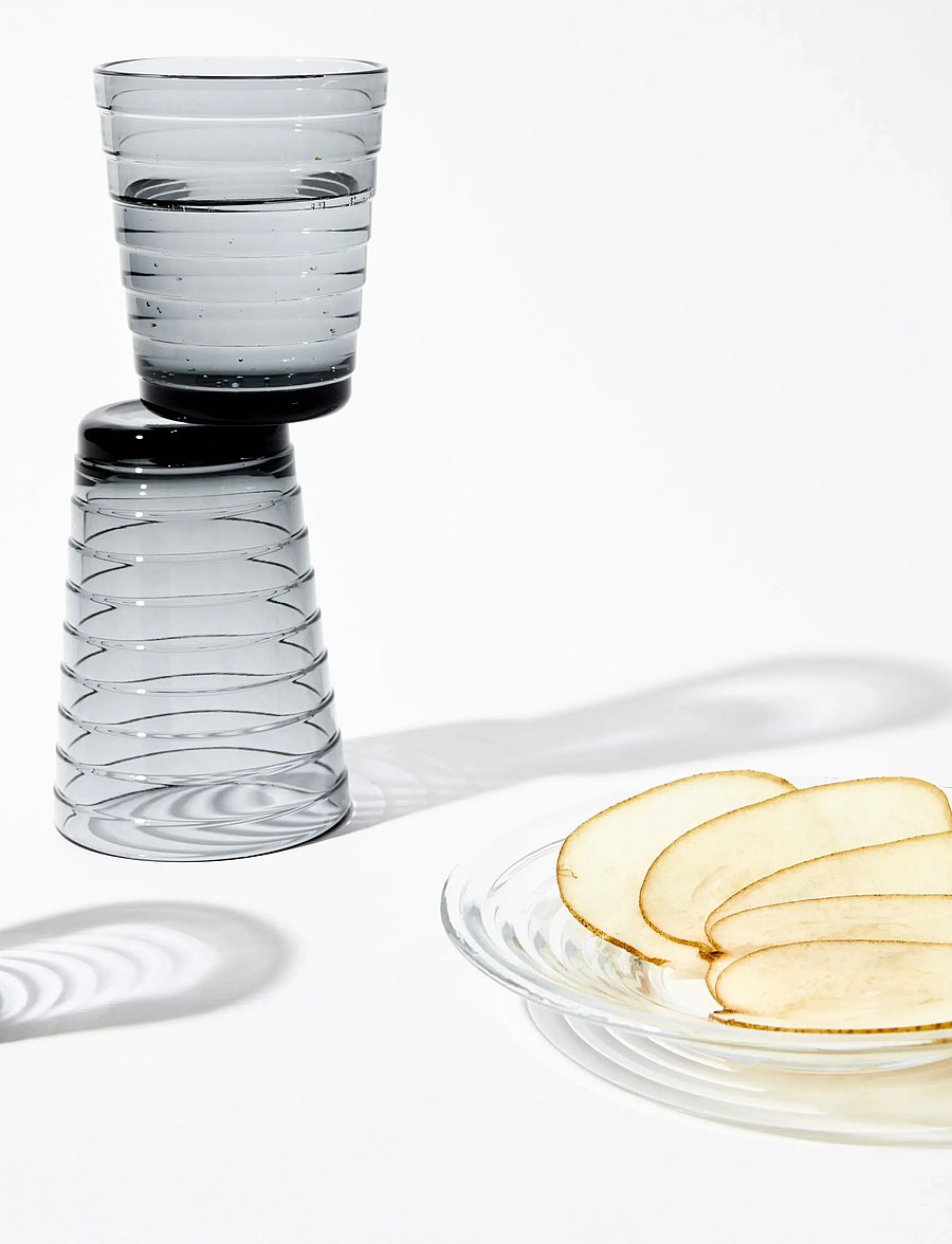 Iittala - Aino Aalto tumbler 22cl grey 2pc - joogiklaasid - grey - 2