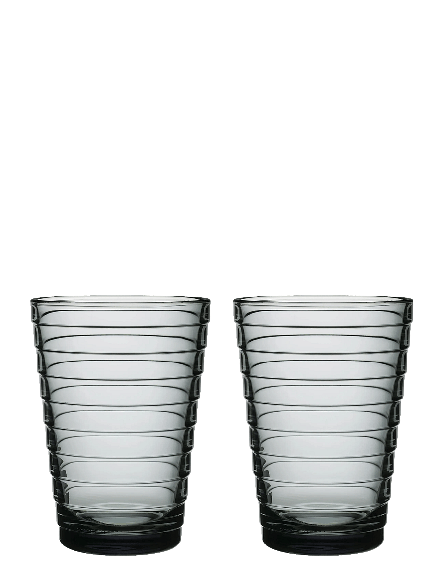 Iittala - Aino Aalto tumbler 33cl grey 2pc - joogiklaasid - grey - 1