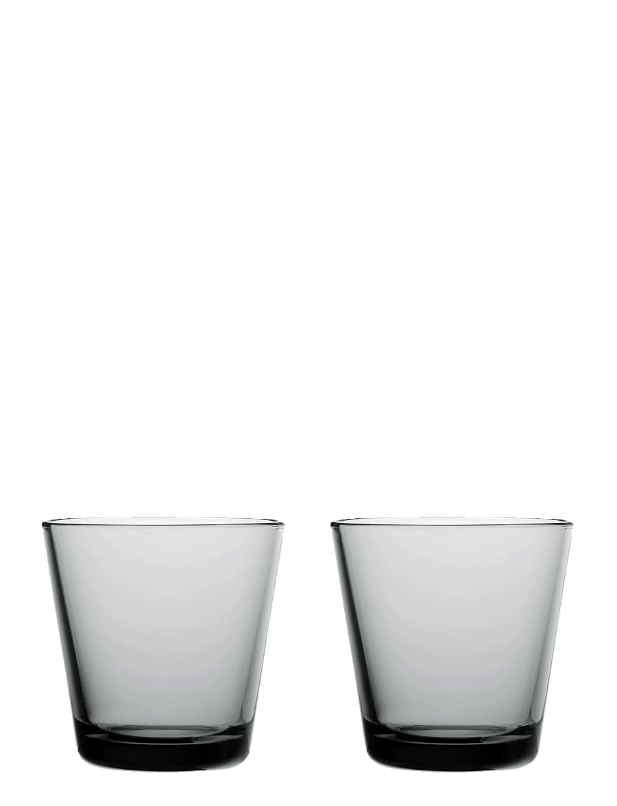 Iittala - Kartio tumbler 21cl grey 2pc - joogiklaasid - grey - 1