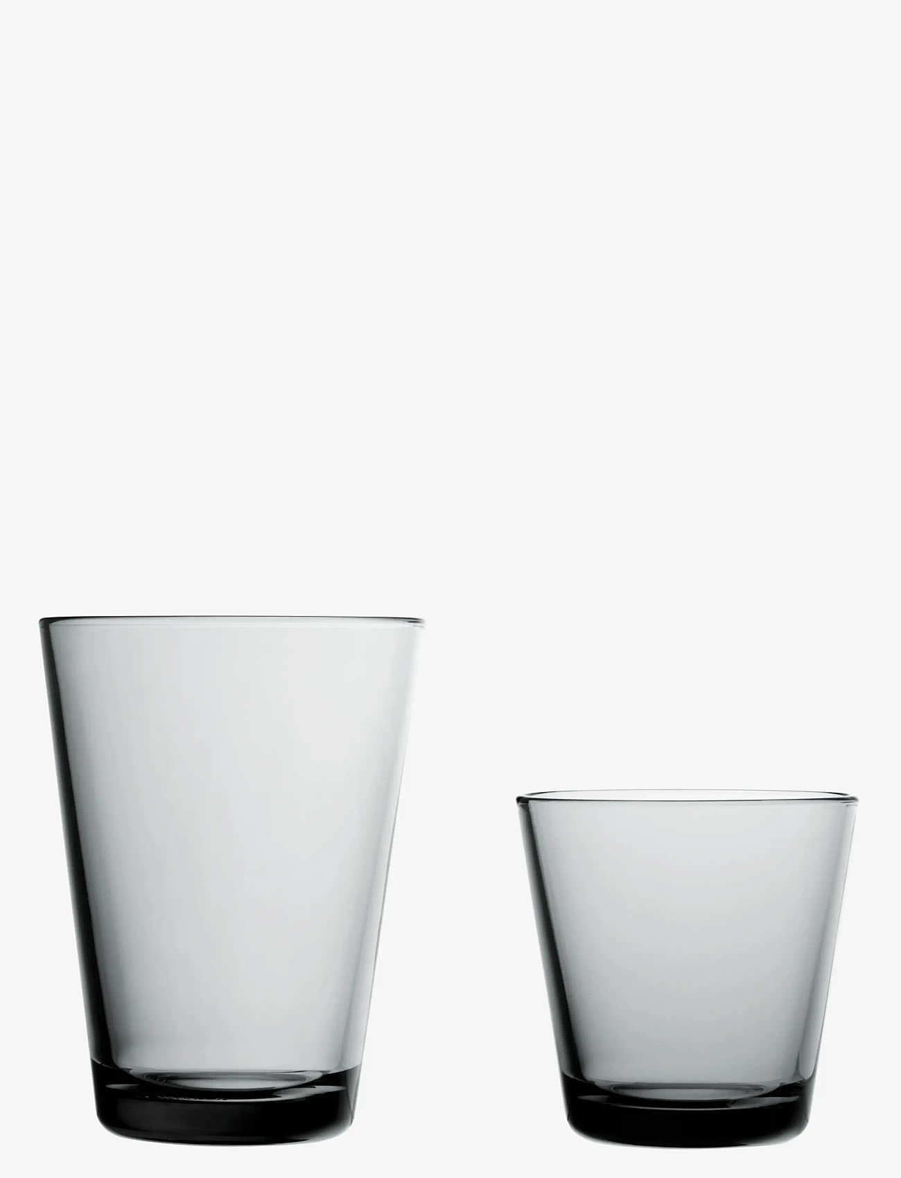 Iittala - Kartio tumbler 21cl grey 2pc - drikkeglas - grey - 2