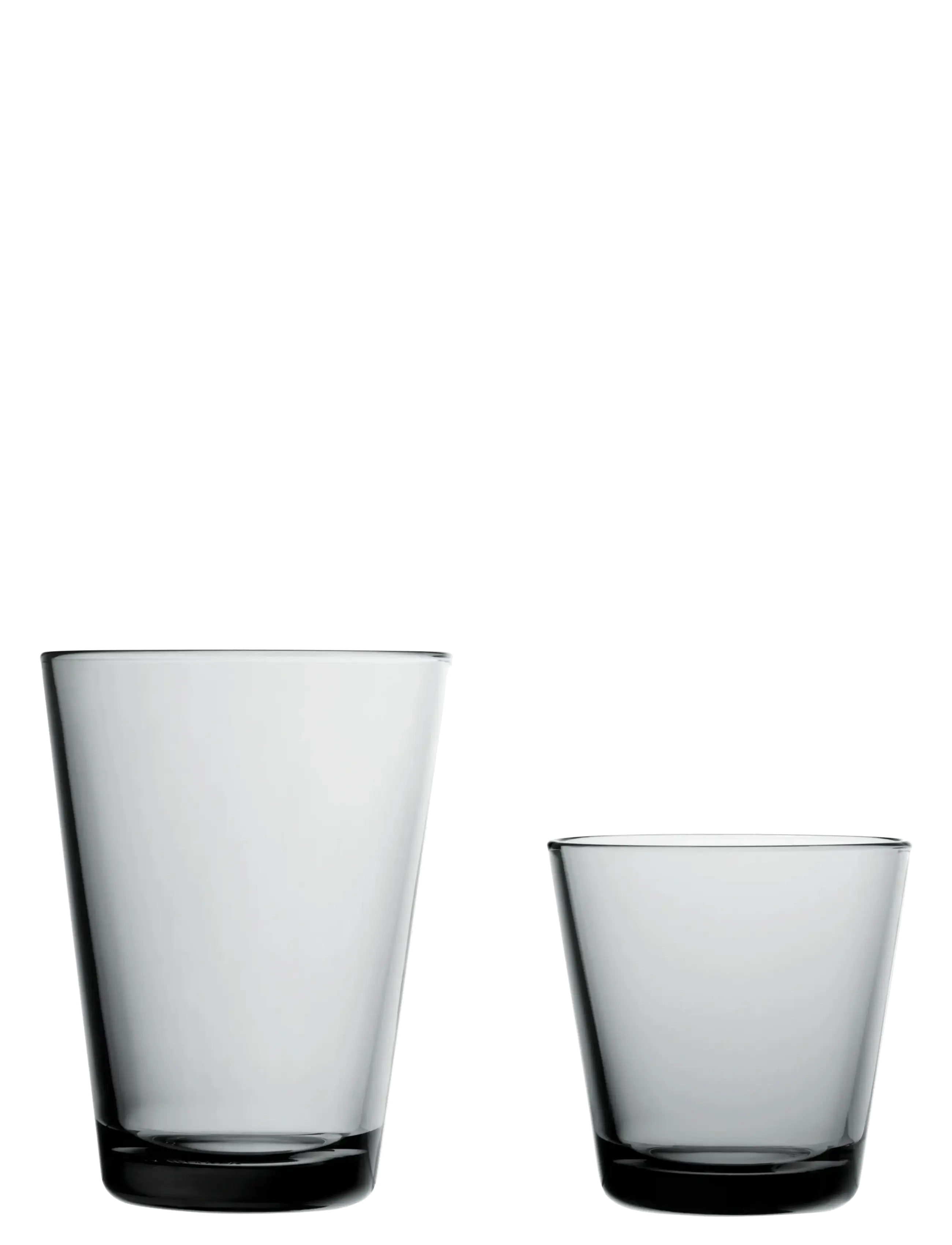 Iittala - Kartio tumbler 40cl grey 2pc - drinking glasses & tumblers - grey - 2