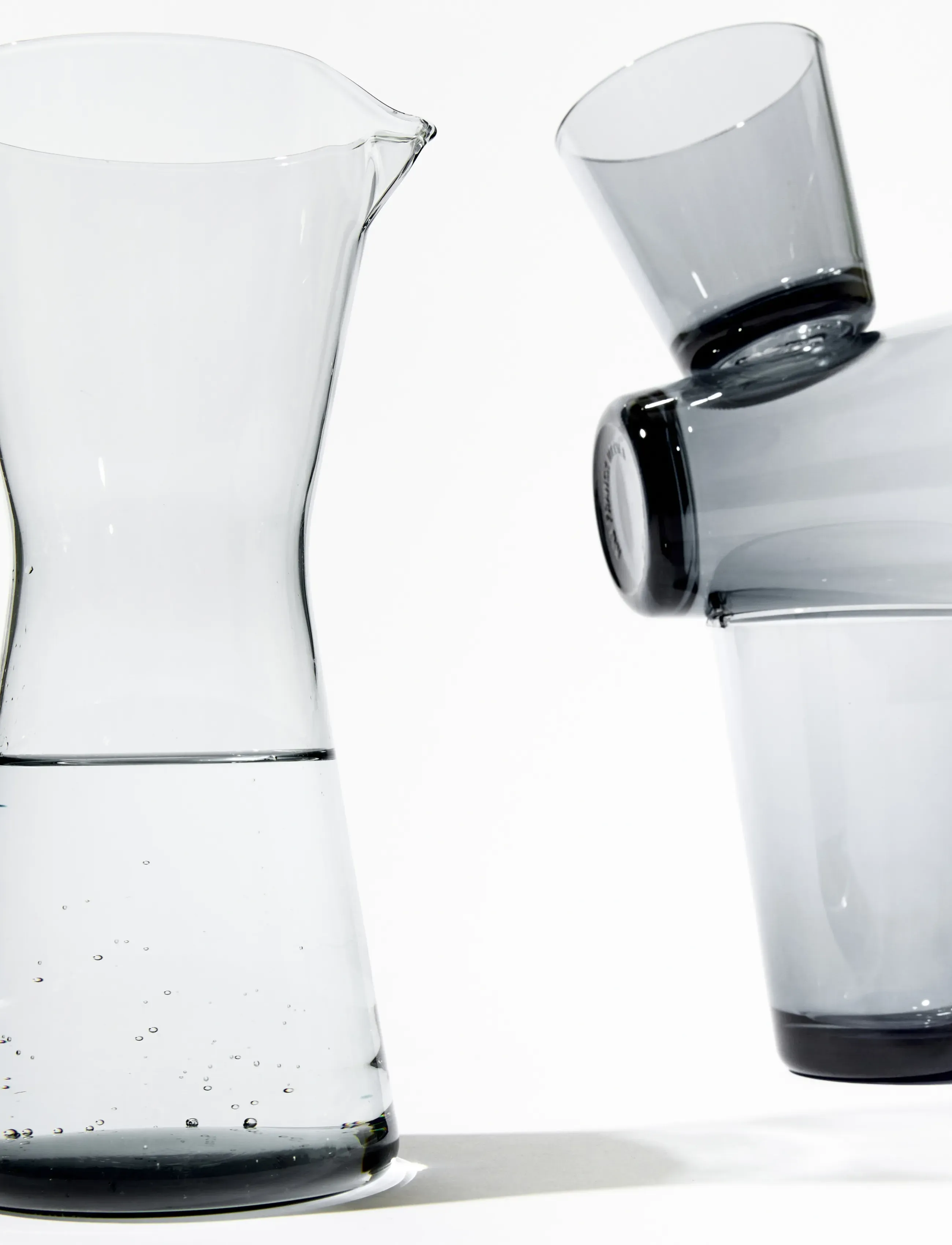 Iittala Kartio Tumbler 40Cl Grey 2Pc, 40 CL, Grey, Glas > Drikkeglas, Unisex