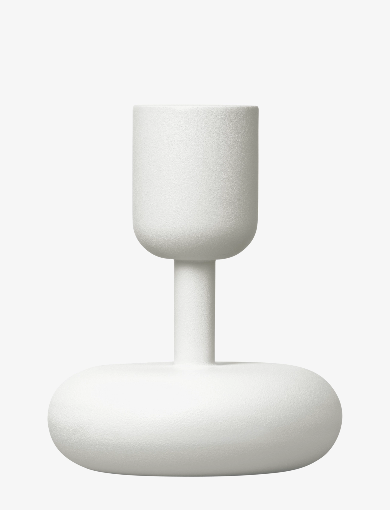 Iittala Nappula candleholder white 107mm - Einrichtung - WHITE / white