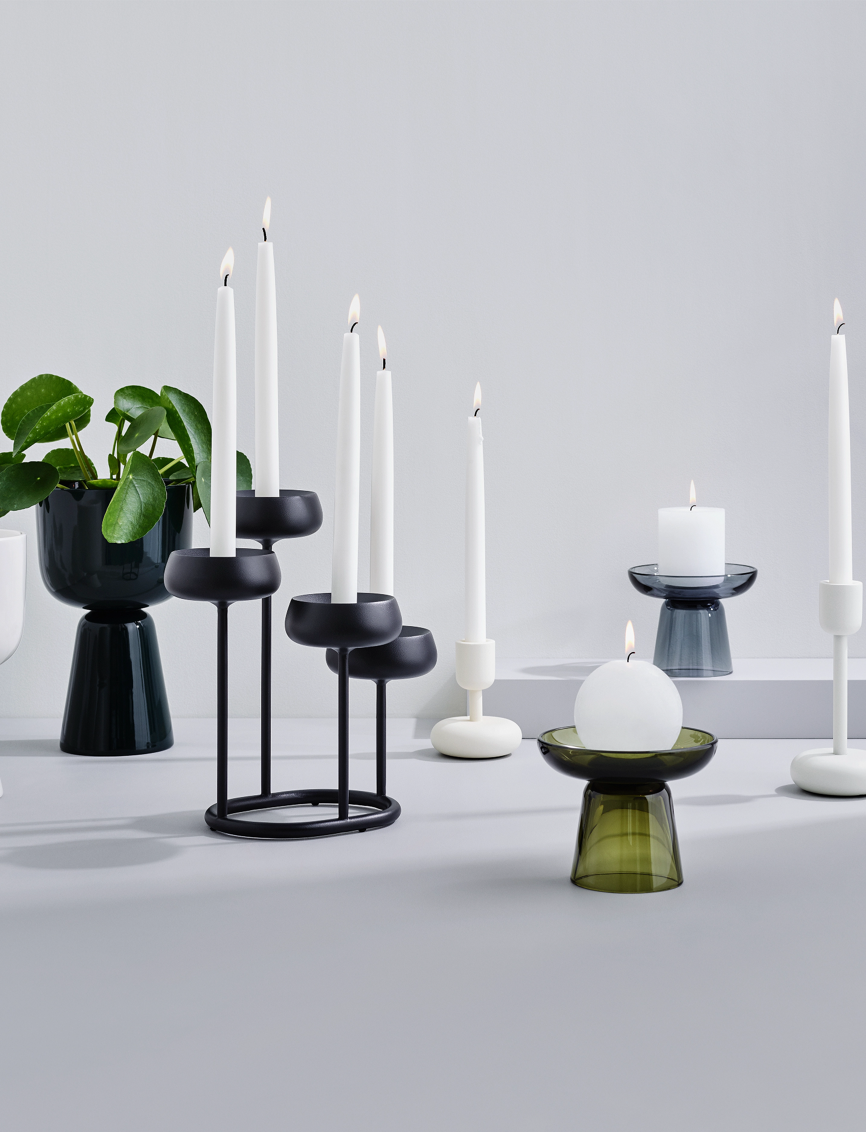 Iittala - Nappula candleholder white 107mm - osta hinnan perusteella - white - 2