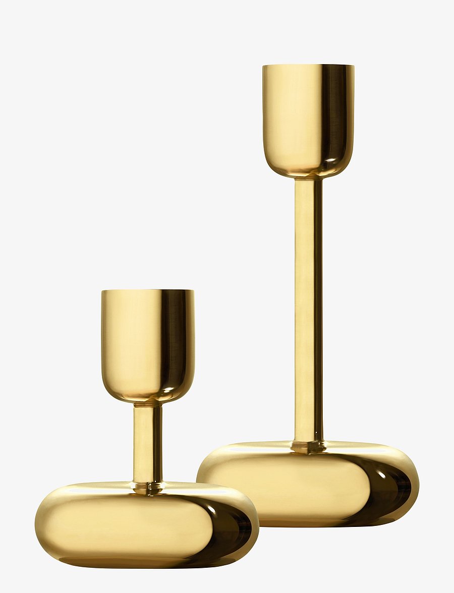 Iittala - Nappula candleholder 183mm brass - osta hinna alusel - brass - 1