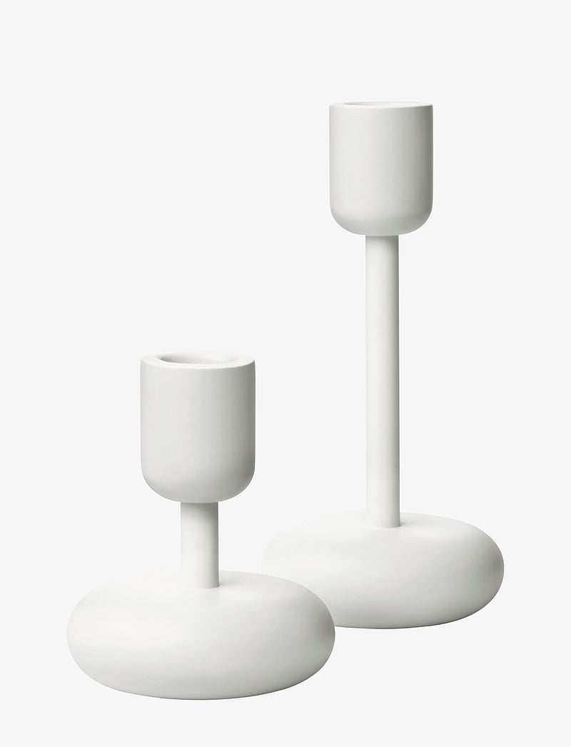 Iittala - Nappula candleholder white big and small - white - 1