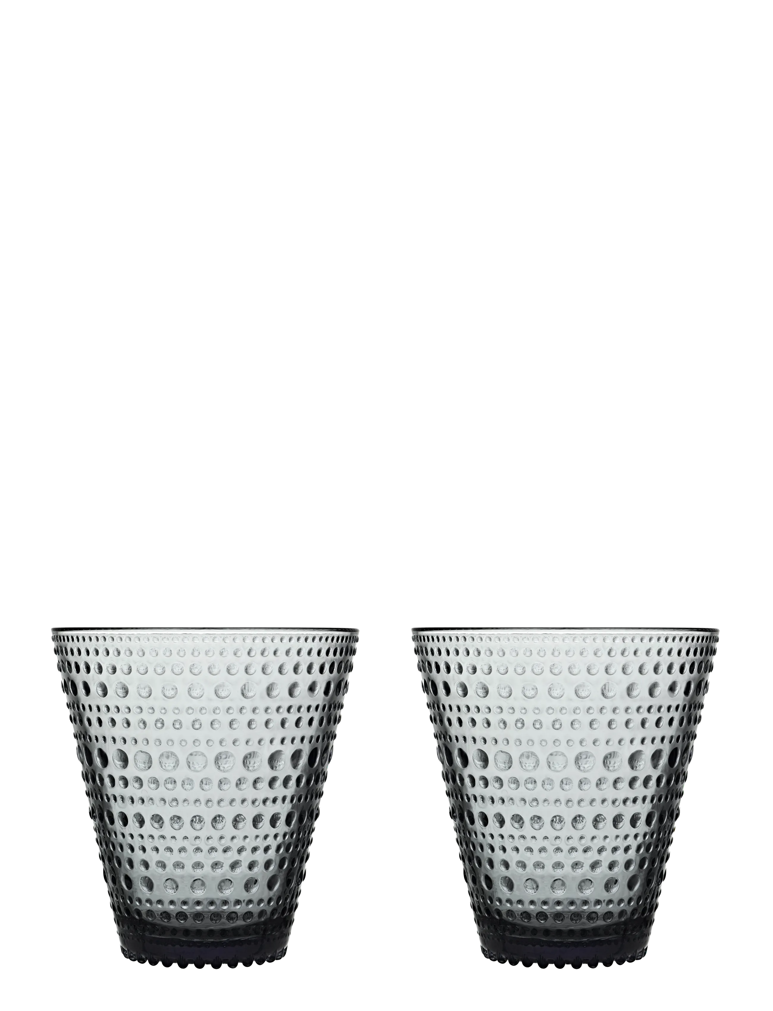 Iittala Kastehelmi Tumbler 30Cl Grey 2Pc, 30 CL, Grey, Glas > Drikkeglas, Unisex