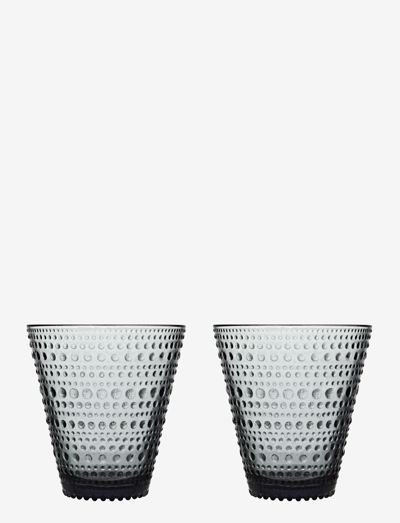 Iittala - Kastehelmi tumbler 30cl grey 2pc - joogiklaasid - grey - 0