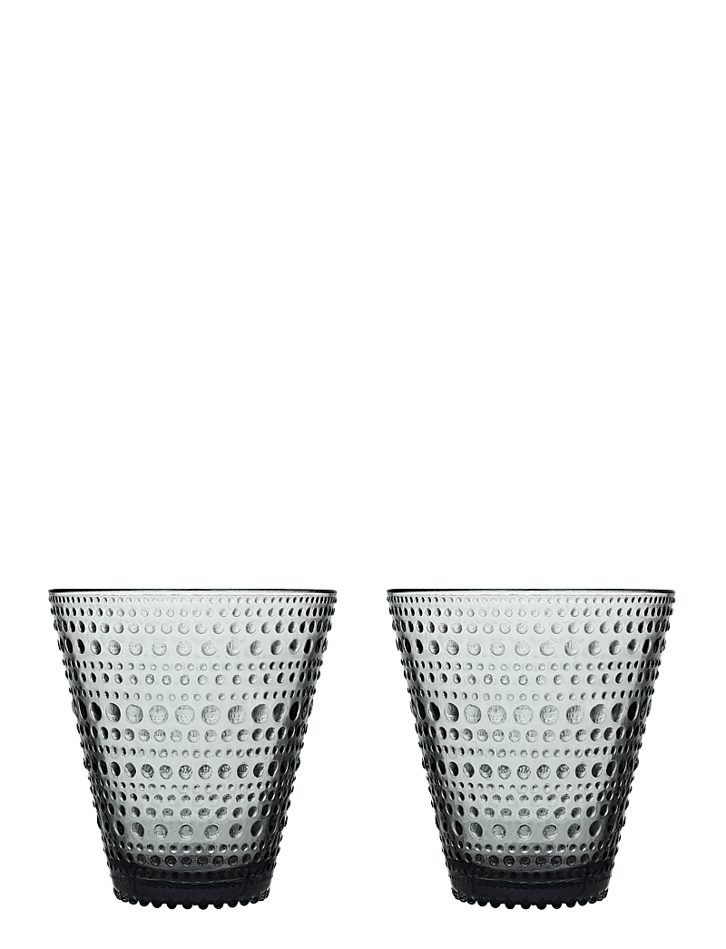 Iittala - Kastehelmi tumbler 30cl grey 2pc - joogiklaasid - grey - 0