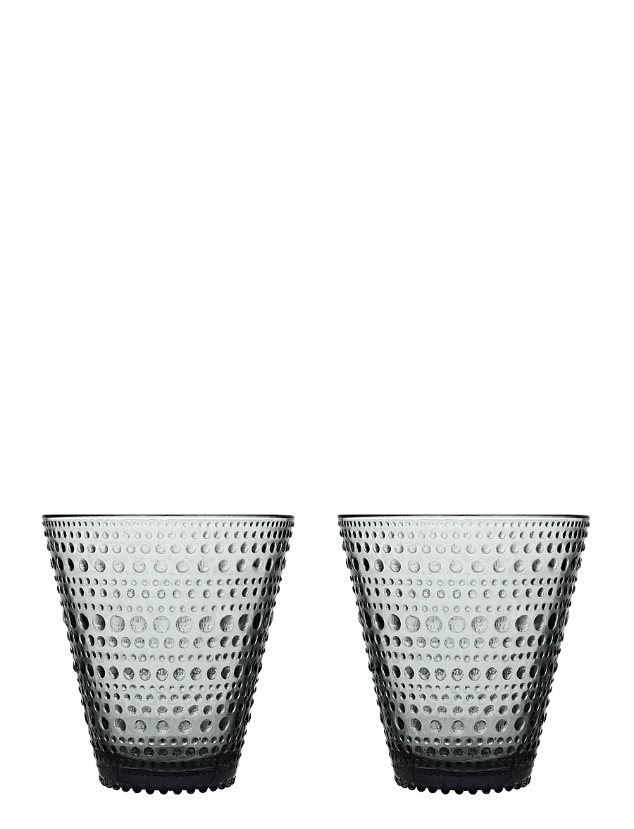 Iittala - Kastehelmi tumbler 30cl grey 2pc - trinkgläser - grey - 0