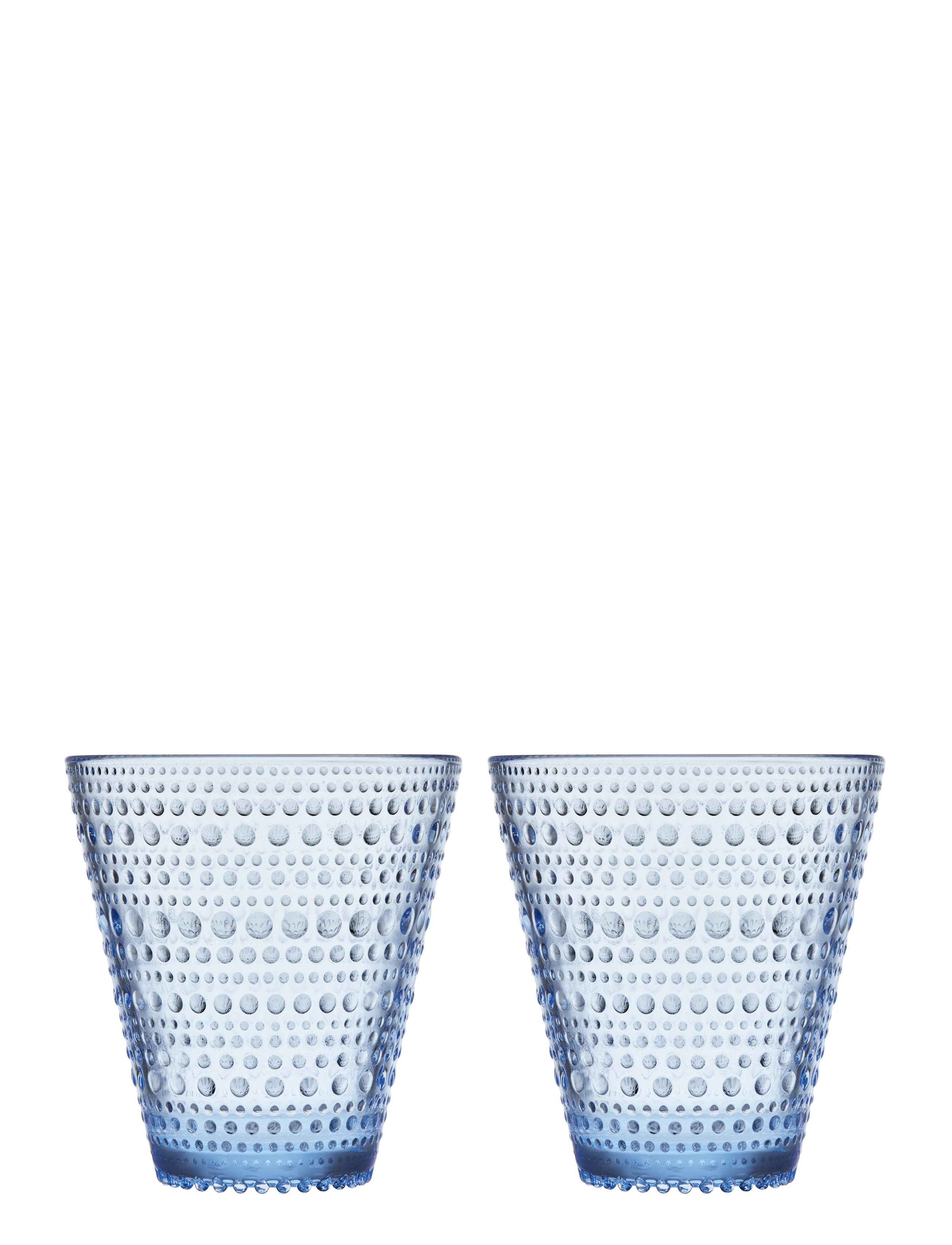 Iittala Kastehelmi Drikkeglas 30 Cl Aqua, 2-Pak, CL, Glass, Blau - Drinking Homeware