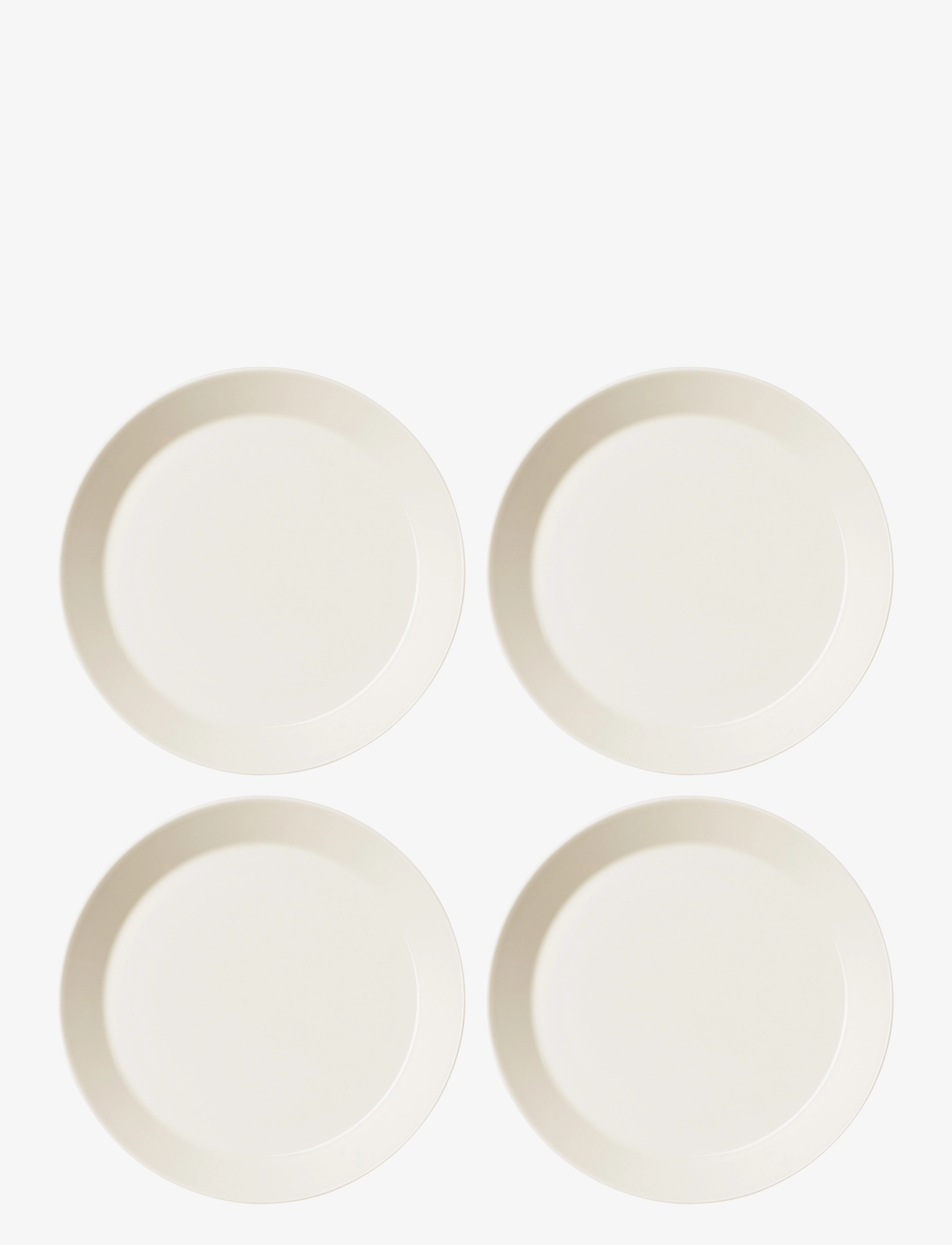 Iittala Teema Plate 26Cm White 4Pcs, Ø 26 cm, Plates, Creme - Dinner Homeware