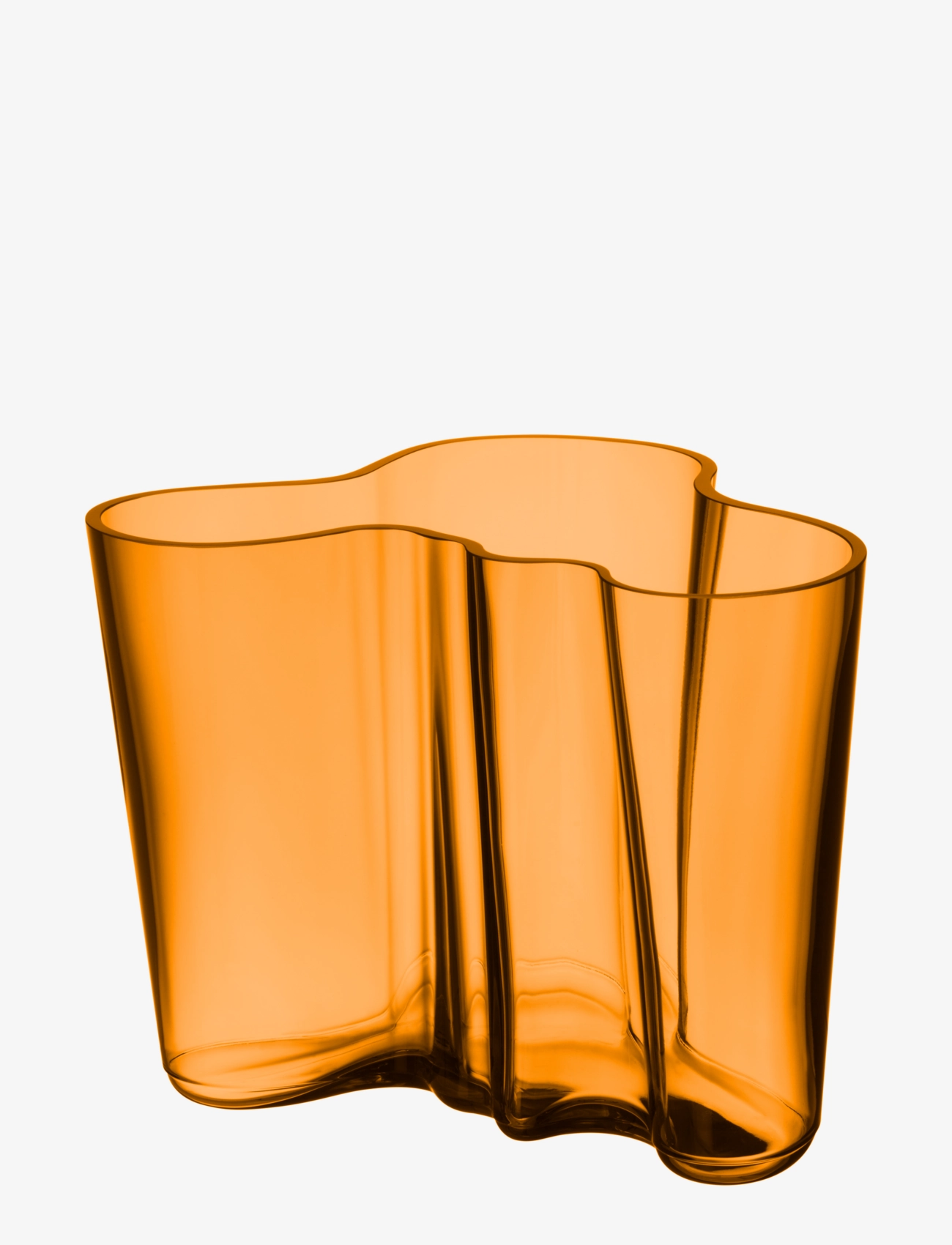 Iittala Aalto-Vase 160 Mm, Kobber, H16 cm, Vases, Orange - Small Homeware