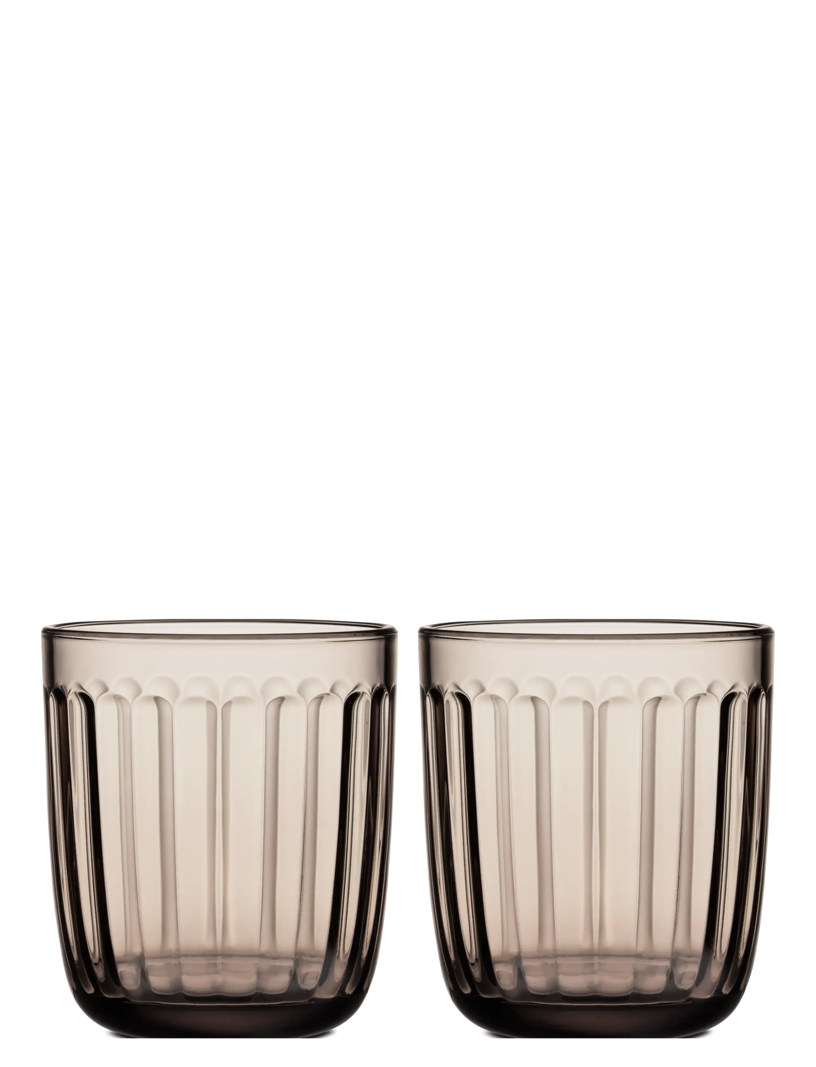 Iittala Raami Drikkeglas 26Cl 2Stk, 26 CL, Glass, Beige - Drinking Homeware