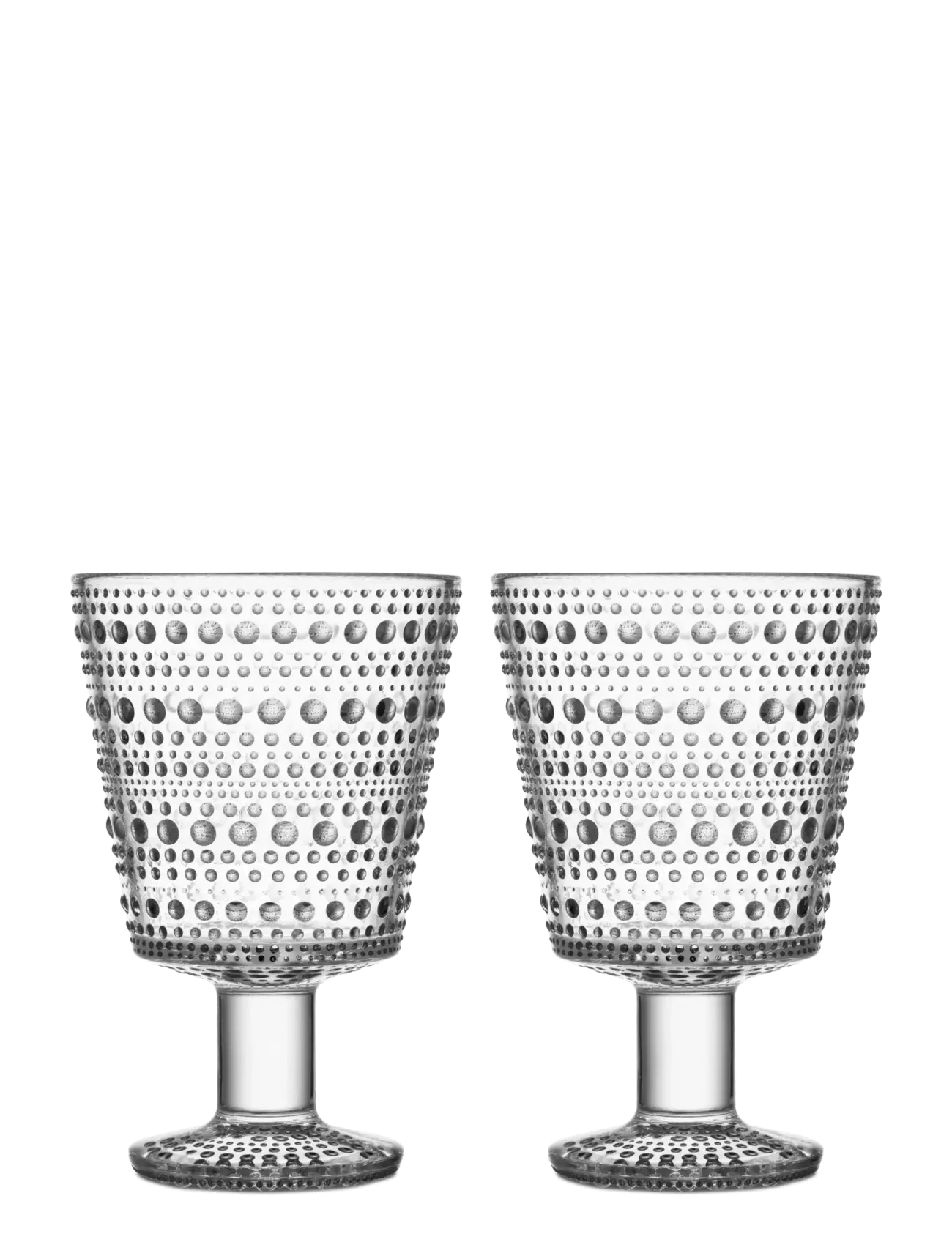 Iittala Kastehelmi Glas På Fod 30Cl 2Stk, 26 CL, Nude, Glas > Drikkeglas, Unisex
