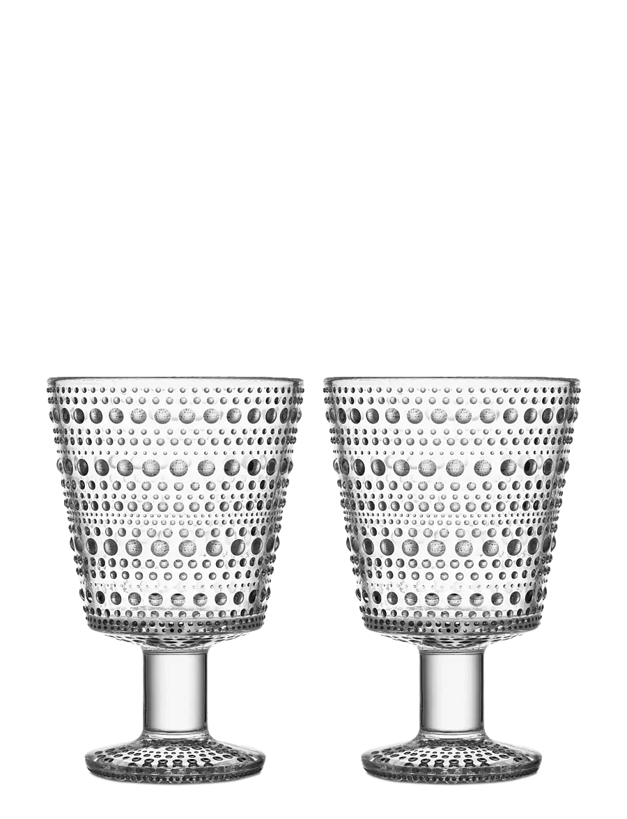 Iittala - Kastehelmi univ. glass 26cl 2pcs - joogiklaasid - clear - 0