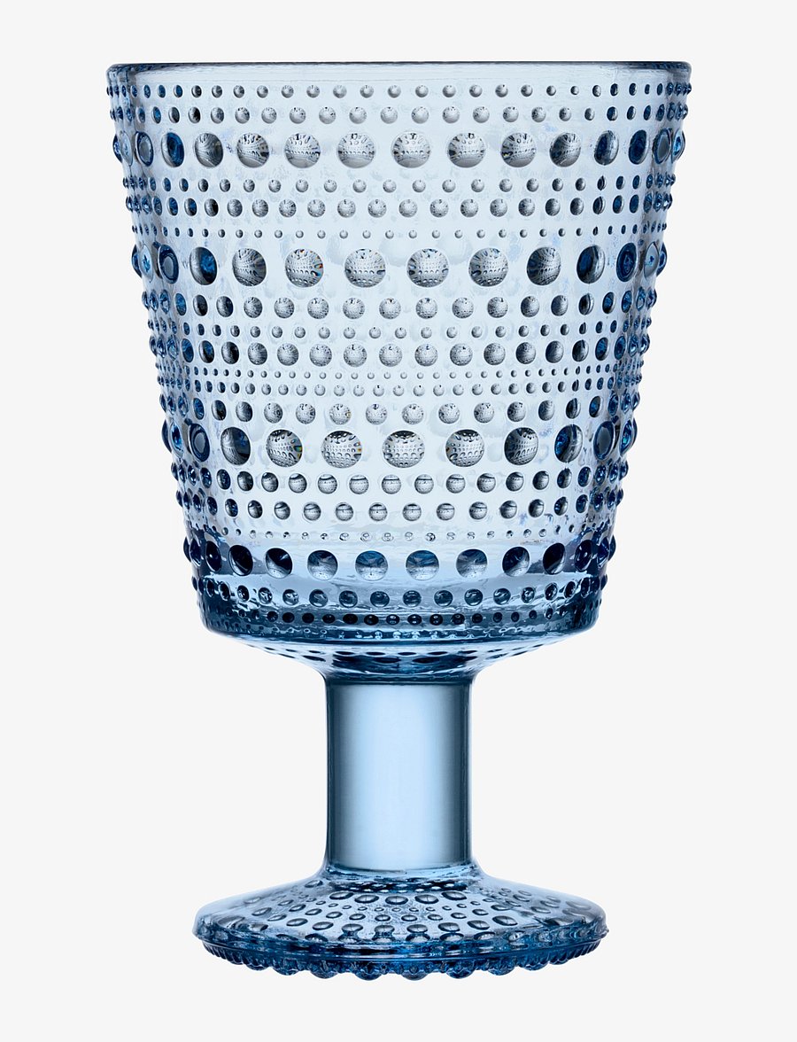 Iittala - Kastehelmi univ. glass 26cl aqua 2pcs - valge veini pokaalid - blue - 2