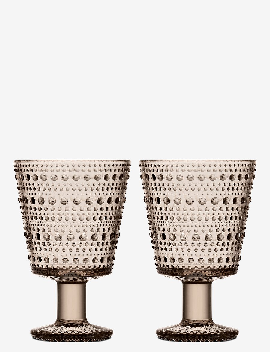 Iittala - Kastehelmi univ. glass 26cl 2pcs - joogiklaasid - linen - 0