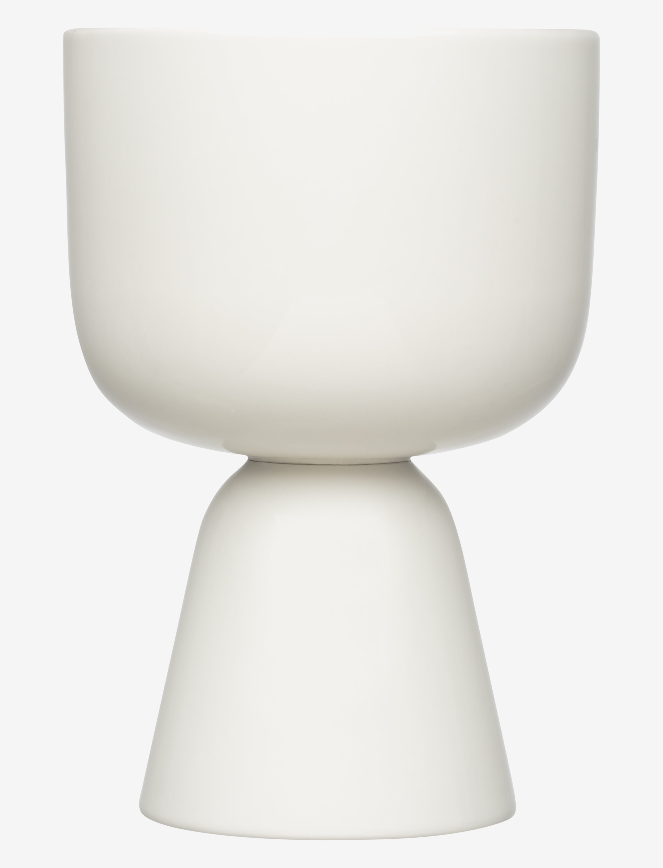 Iittala Nappula Urtepotte 23X15,5Cm, Flower Pots, Hvid, Str: H23CM