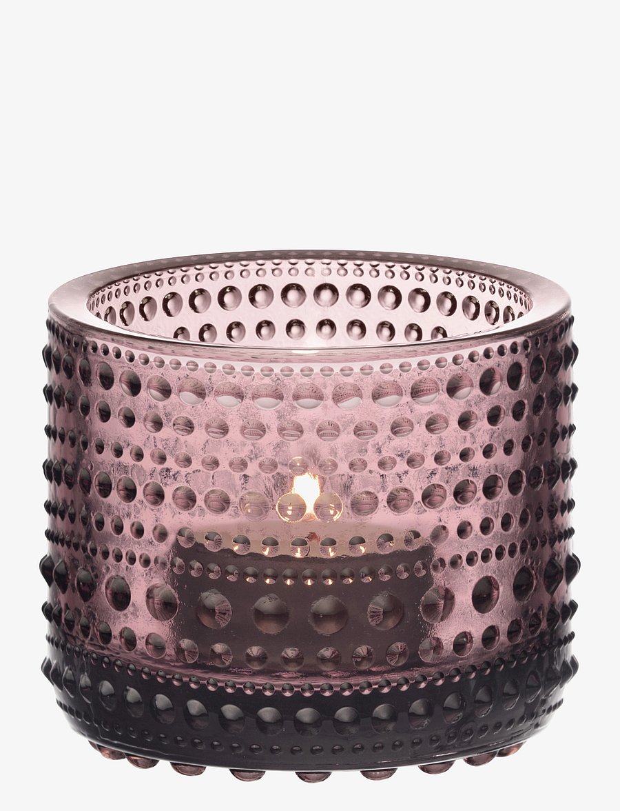 Iittala - Kastehelmi teal.candleh. 64mm calluna - teeküünlahoidjad - pink - 0