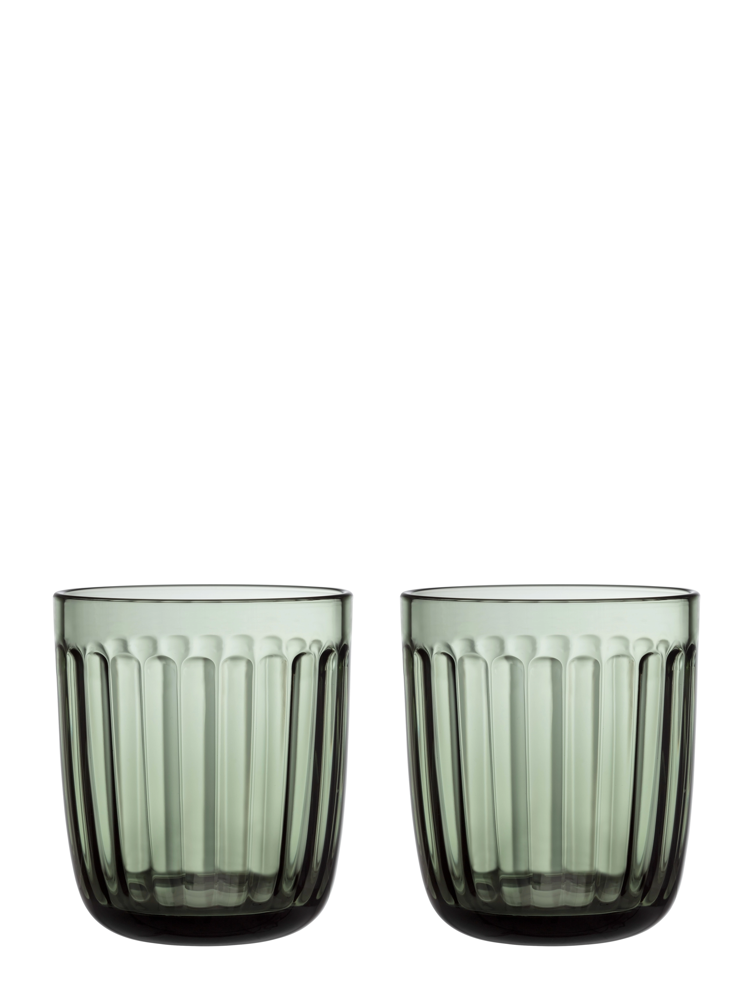 Iittala Raami Tumbler 26Cl Pine Green 2Pc, 26 CL, Green, Glas > Drikkeglas, Unisex