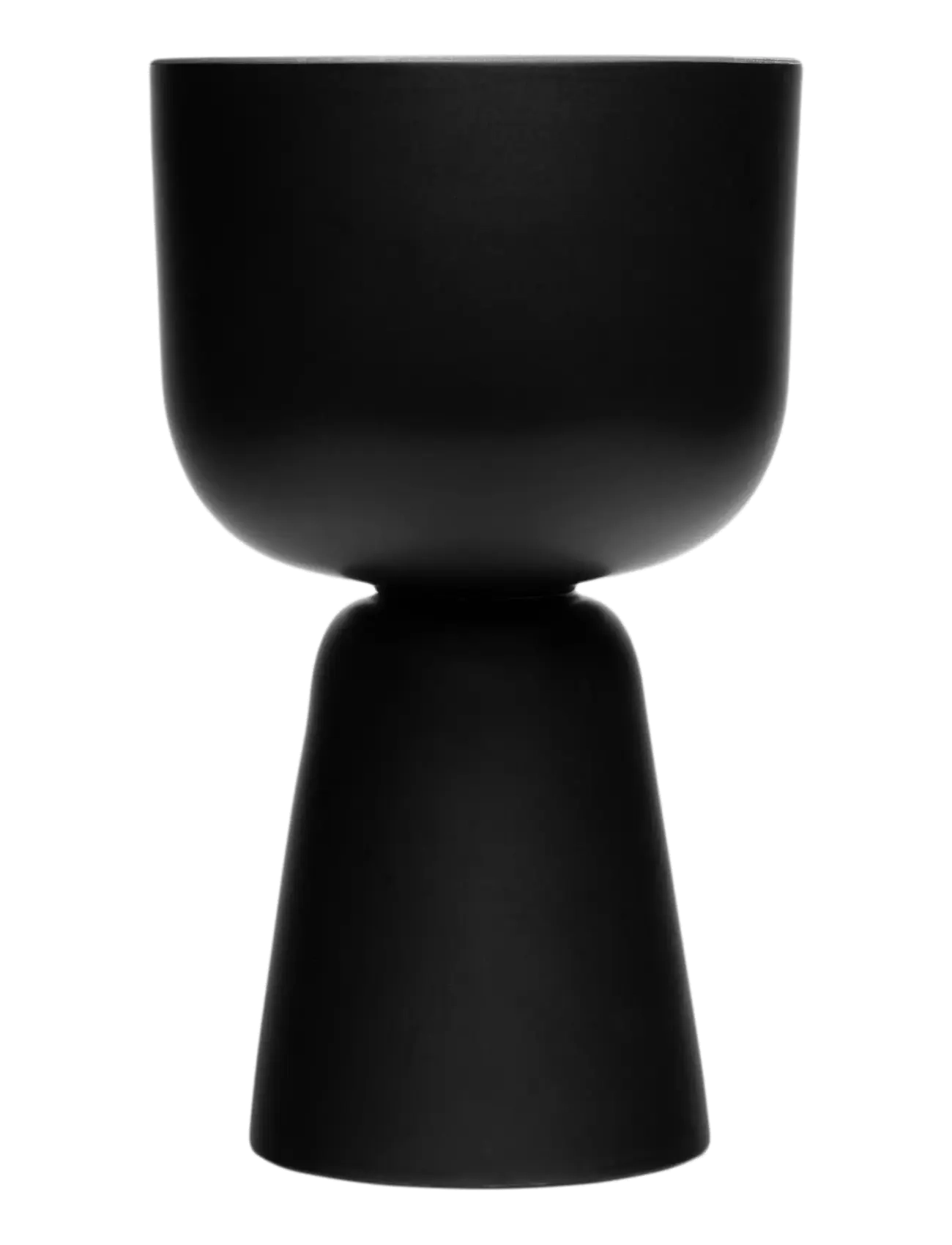Iittala Nappula Plant Pot 320X190 Matte Black, Flower Pots, Sort, Str: 320X190MM