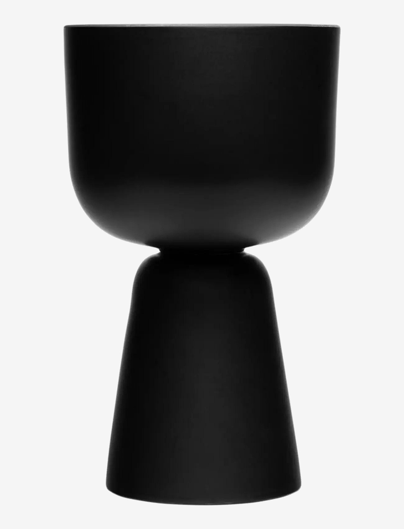 Iittala Nappula Plant Pot 320X190 Matte Black - Black - 320X190MM