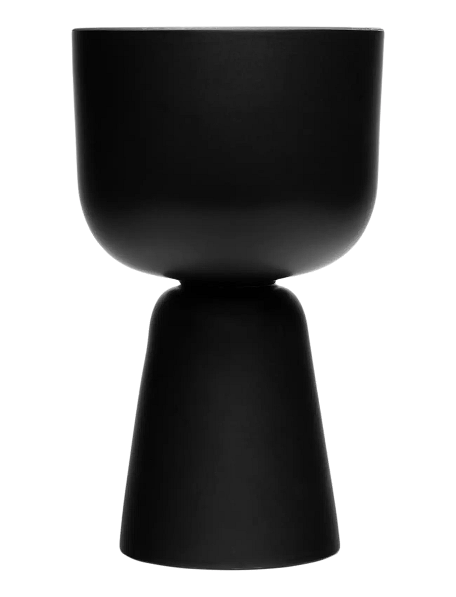 Iittala - Nappula plant pot 320x190 matte black - lillepotid - matte black - 1