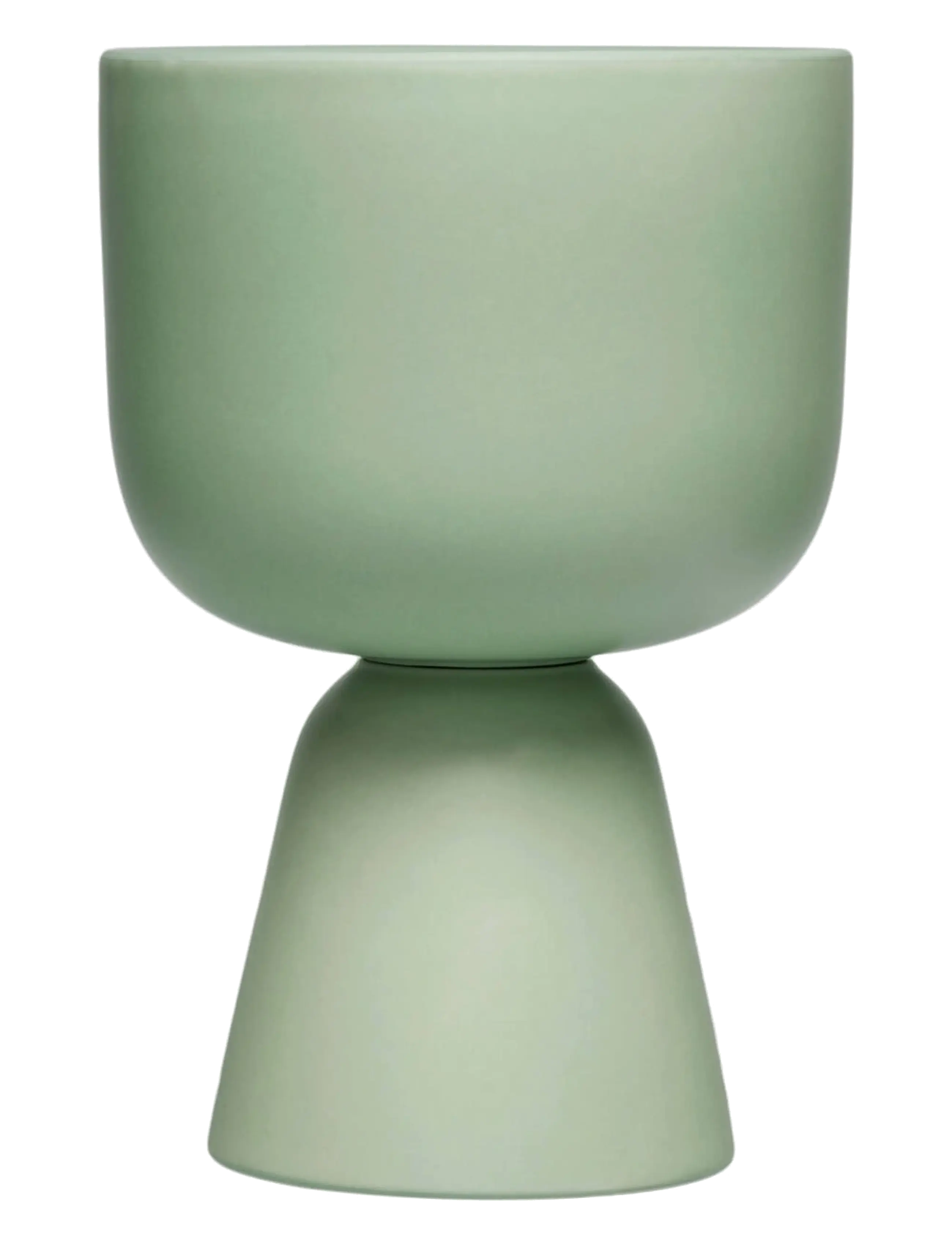 Iittala Nappula Plant Pot 230X155Mm Matte Mint Green, Flower Pots, Grøn, Str: 230X155MM