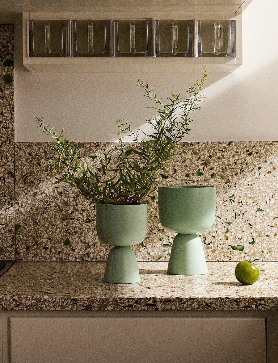 Iittala - Nappula plant pot 230x155mm matte mint green - lillepotid - matte mint green - 3