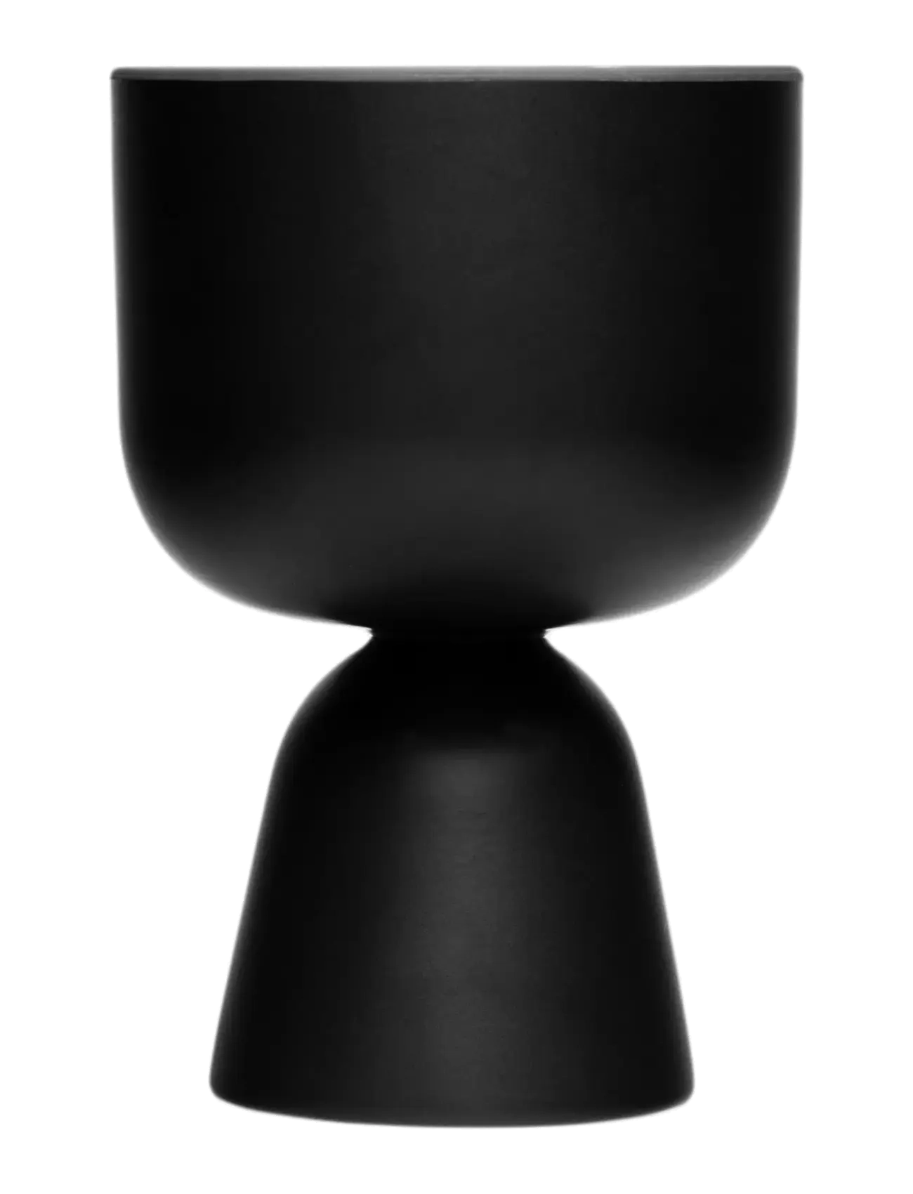 Iittala Nappula plant pot 190x125mm matte black - Inredning - MATTE BLACK / black