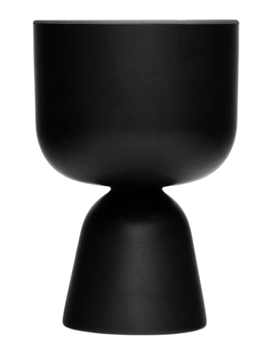 Iittala - Nappula plant pot 190x125mm matte black - blumentöpfe - matte black - 1