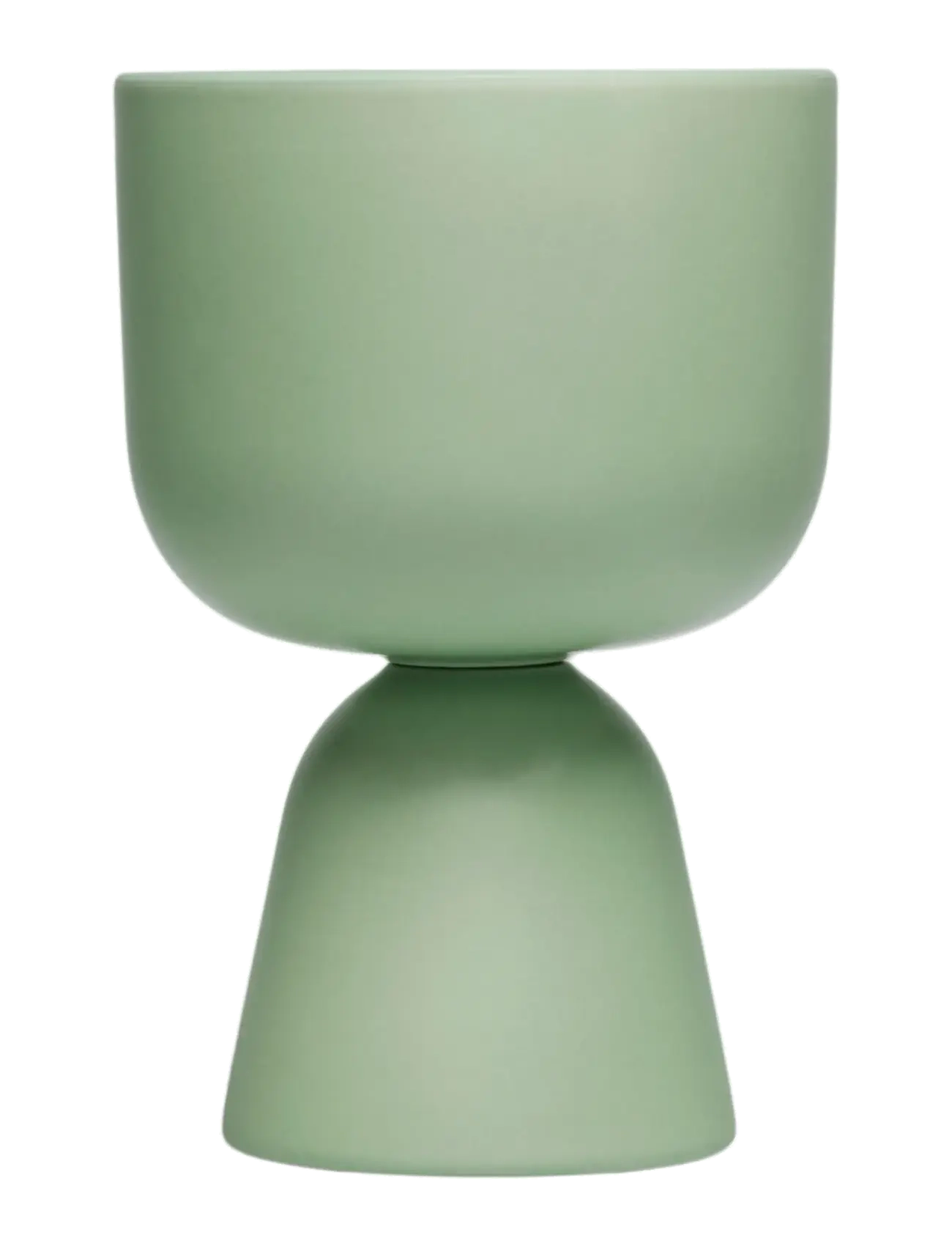 Iittala Nappula Plant Pot 190X125Mm Matte Mint Green, Flower Pots, Grøn, Str: 190X125MM