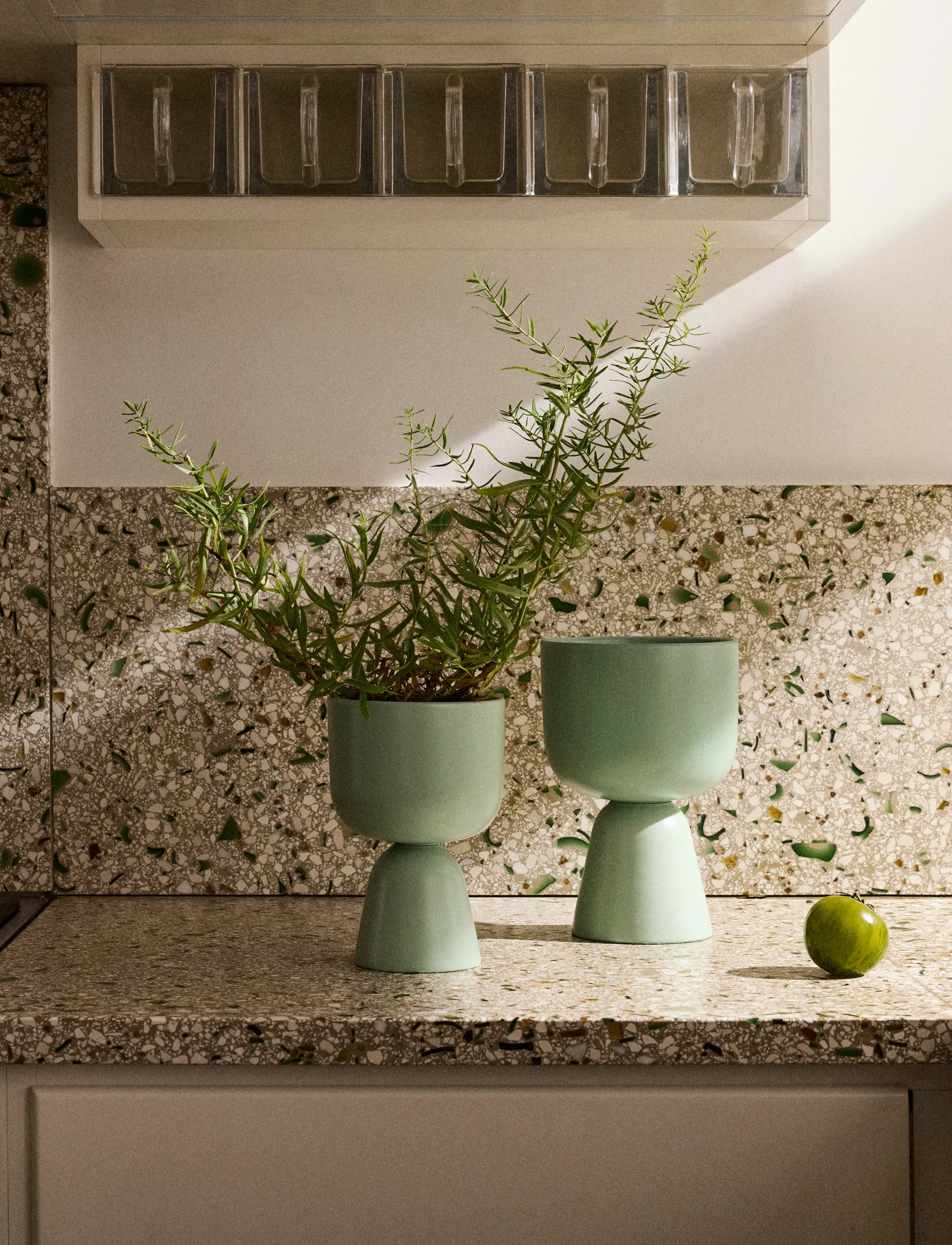 Iittala Nappula Plant Pot 190X125Mm Matte Mint Green, 190X125MM, Decoration, Grün - Flower Pots, Homeware