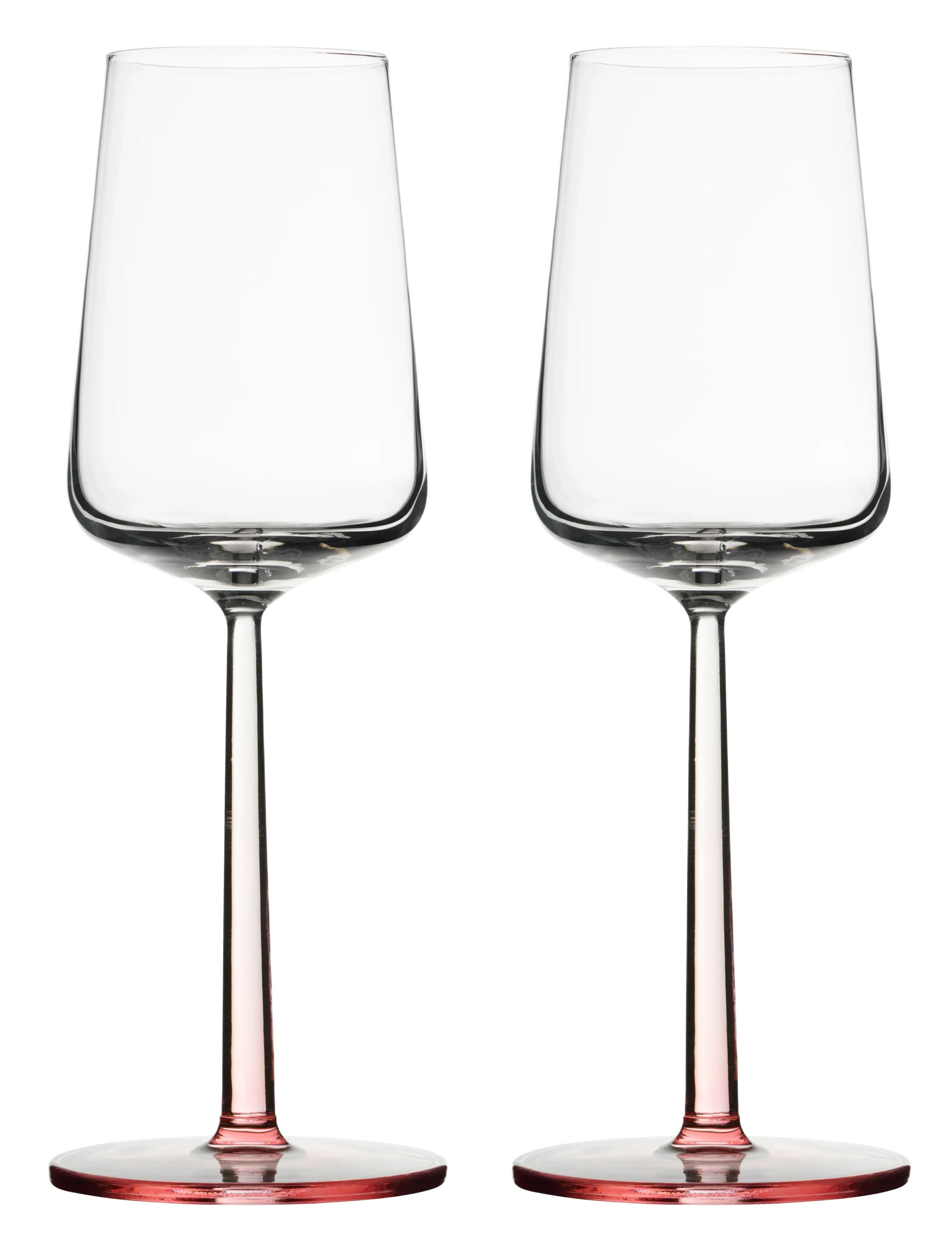 Iittala Essence White Wine Glass 33Cl Rose 2Pc, Hvid Vinglases, Pink, Str: 33 CL